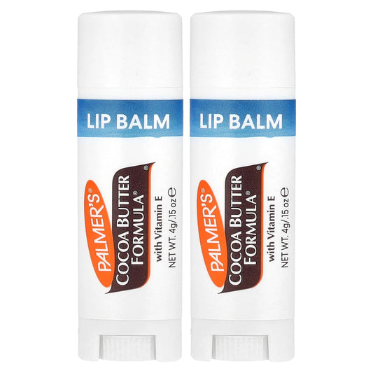 Palmer's, Cocoa Butter Formula® with Vitamin E, Softens Smooths Lip Balm, 2 Pack, 0.15 oz (4 g) Each - Image 1