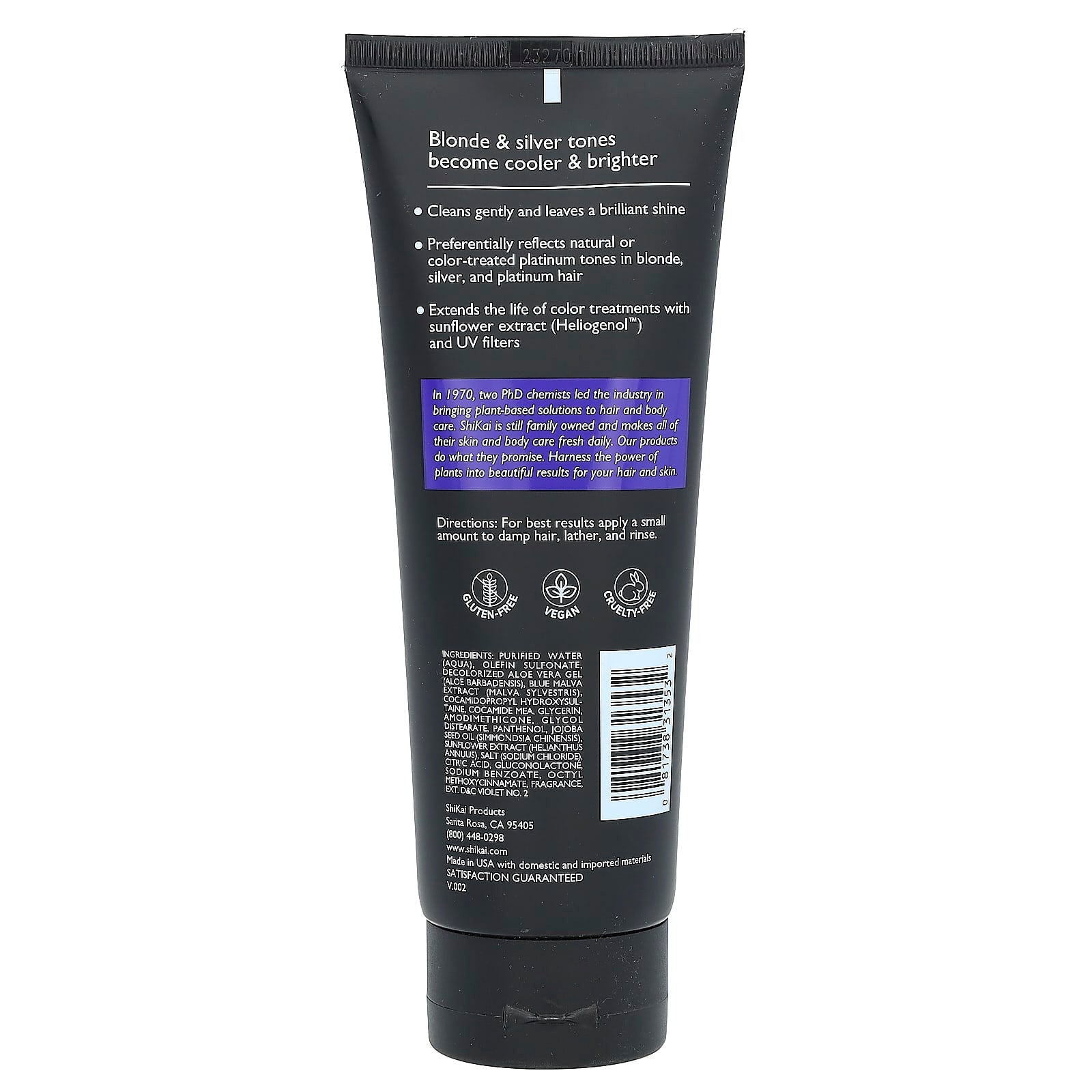 Shikai, Color Reflect, Shampoo, Platinum, 8 fl oz (238 ml) - Image 2