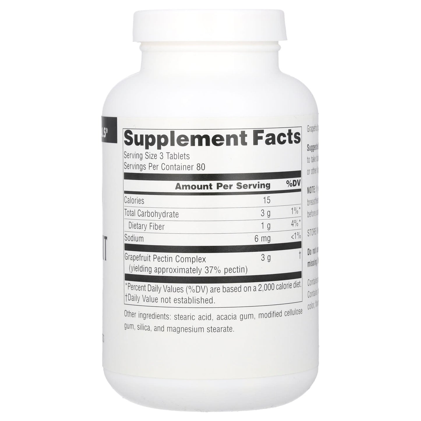 Source Naturals, Grapefruit Pectin, 240 Tablets (333 mg per Tablet) - Image 2