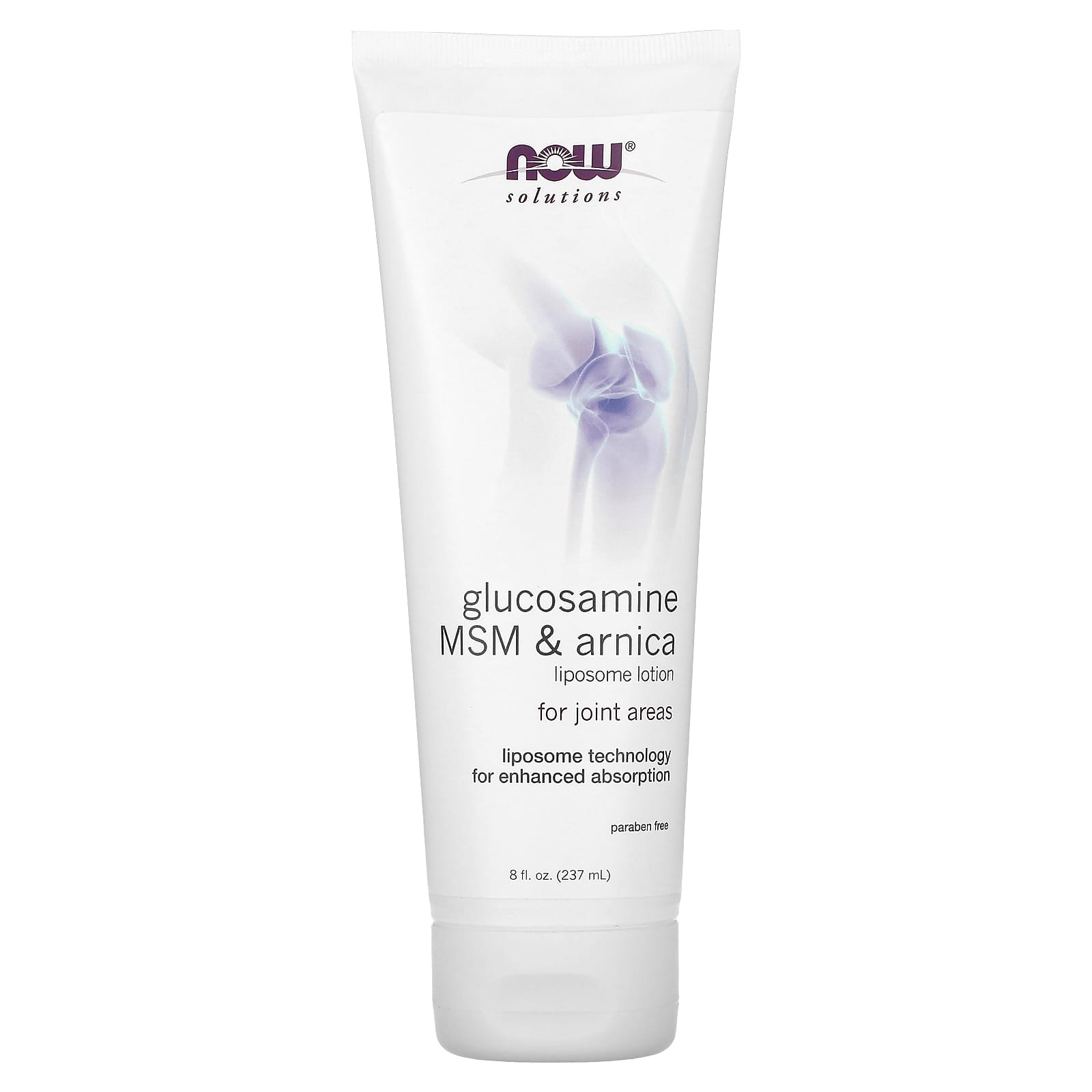 NOW Foods, Solutions, Glucosamine, MSM & Arnica, Liposome Lotion, 8 fl oz (237 ml) - Image 1