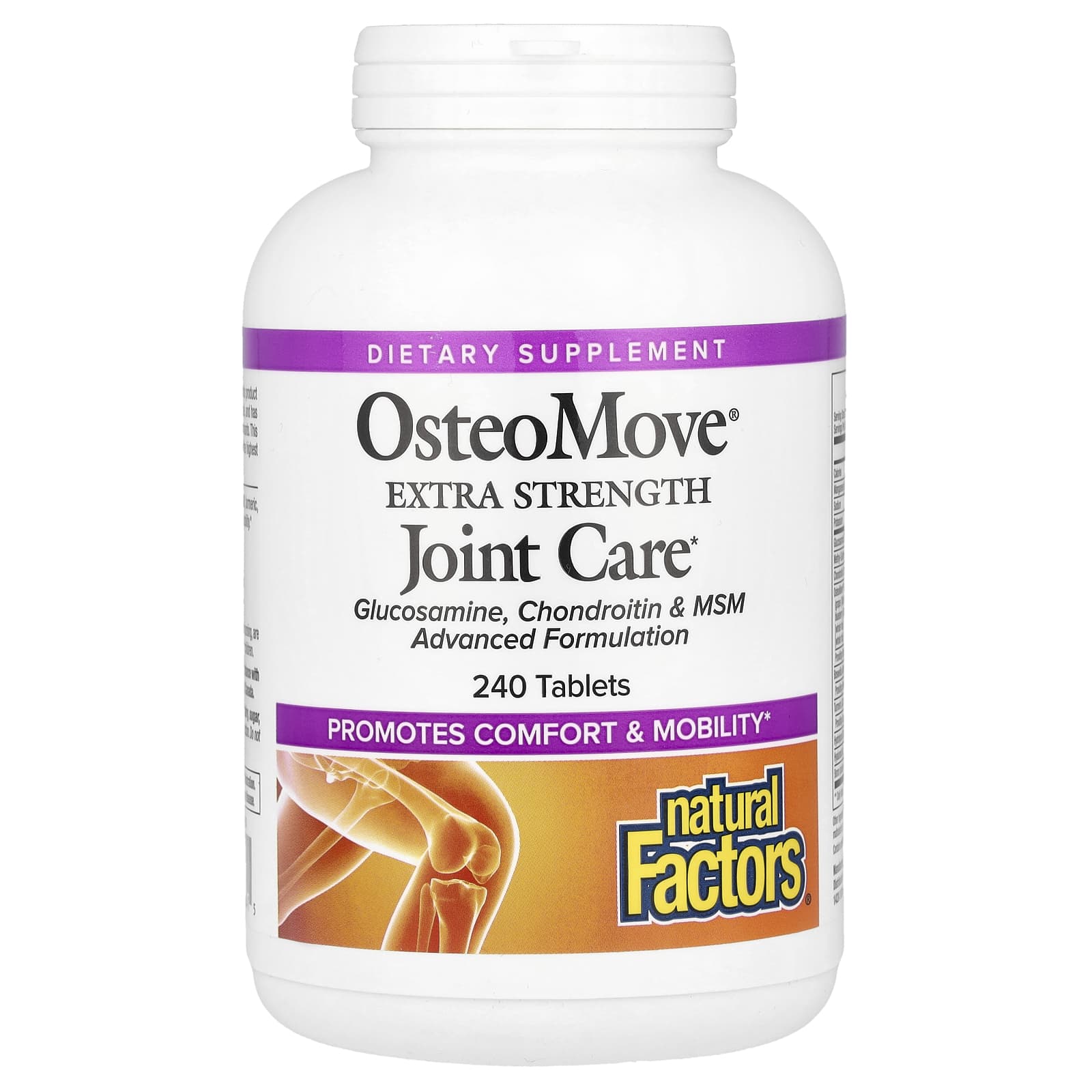 Natural Factors, OsteoMove®, Extra Strength Joint Care, 240 Tablets - Image 1