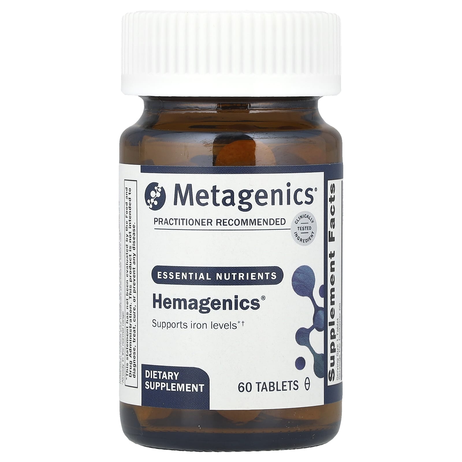 Metagenics, Hemagenics®, 60 Tablets - Image 1