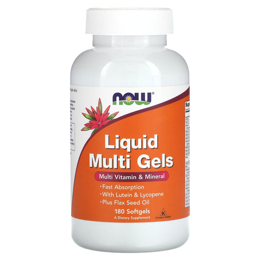 NOW Foods, Liquid Multi Gels, 180 Softgels - Image 1