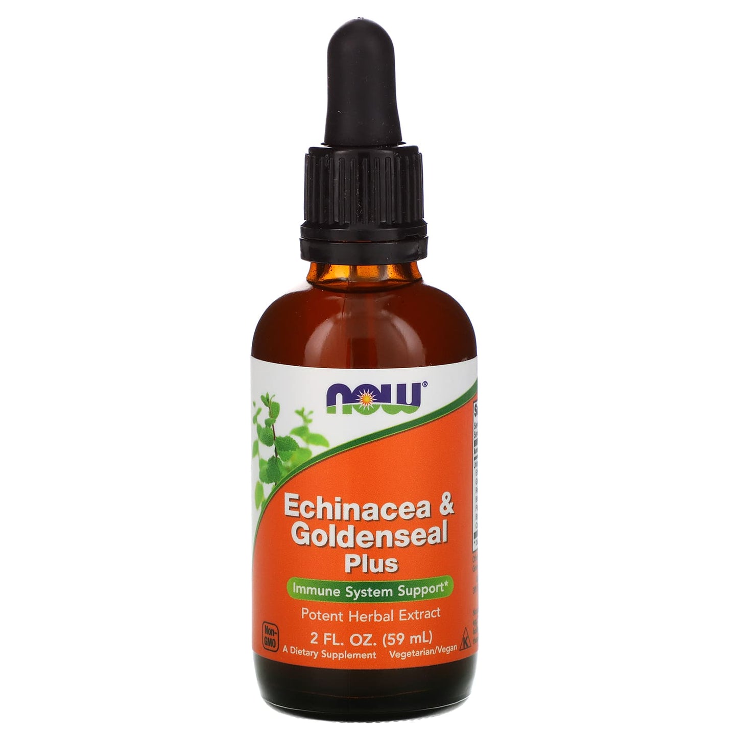 NOW Foods, Echinacea & Goldenseal Plus, 2 fl oz (59 ml) - Image 1