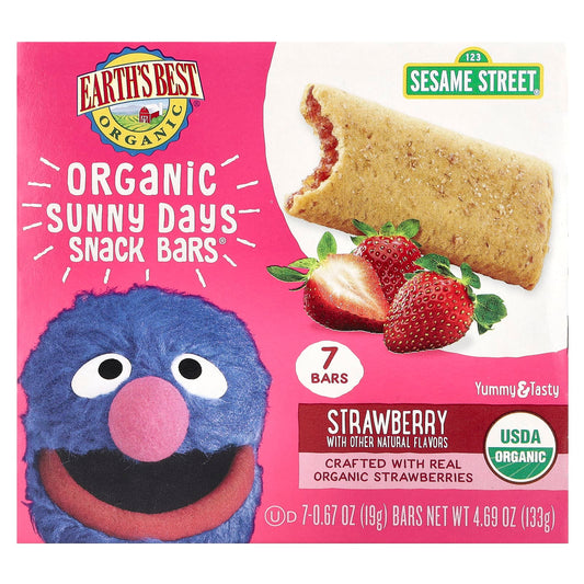 Organic Strawberry Snack Bars for Kids 2+ Years - Image 1