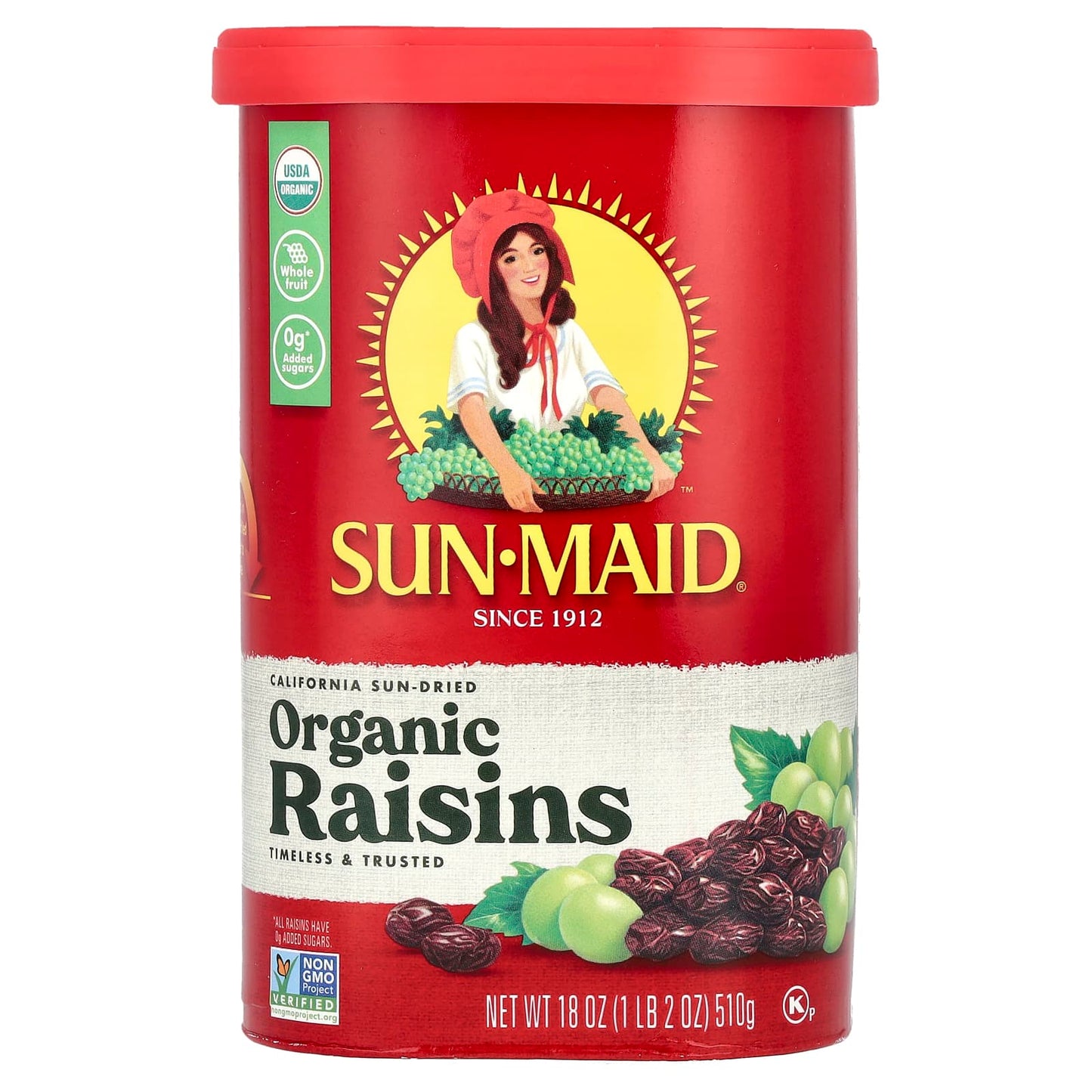 Sun-Maid, California Sun-Dried Organic Raisins, 18 oz (510 g) - Image 1