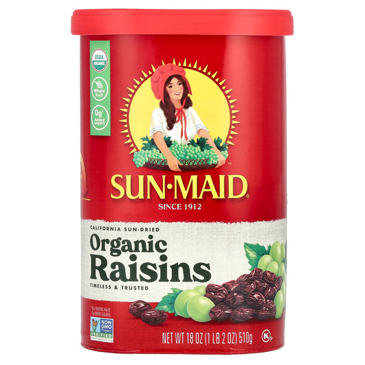 Sun-Maid, California Sun-Dried Organic Raisins, 18 oz (510 g) - Image 1