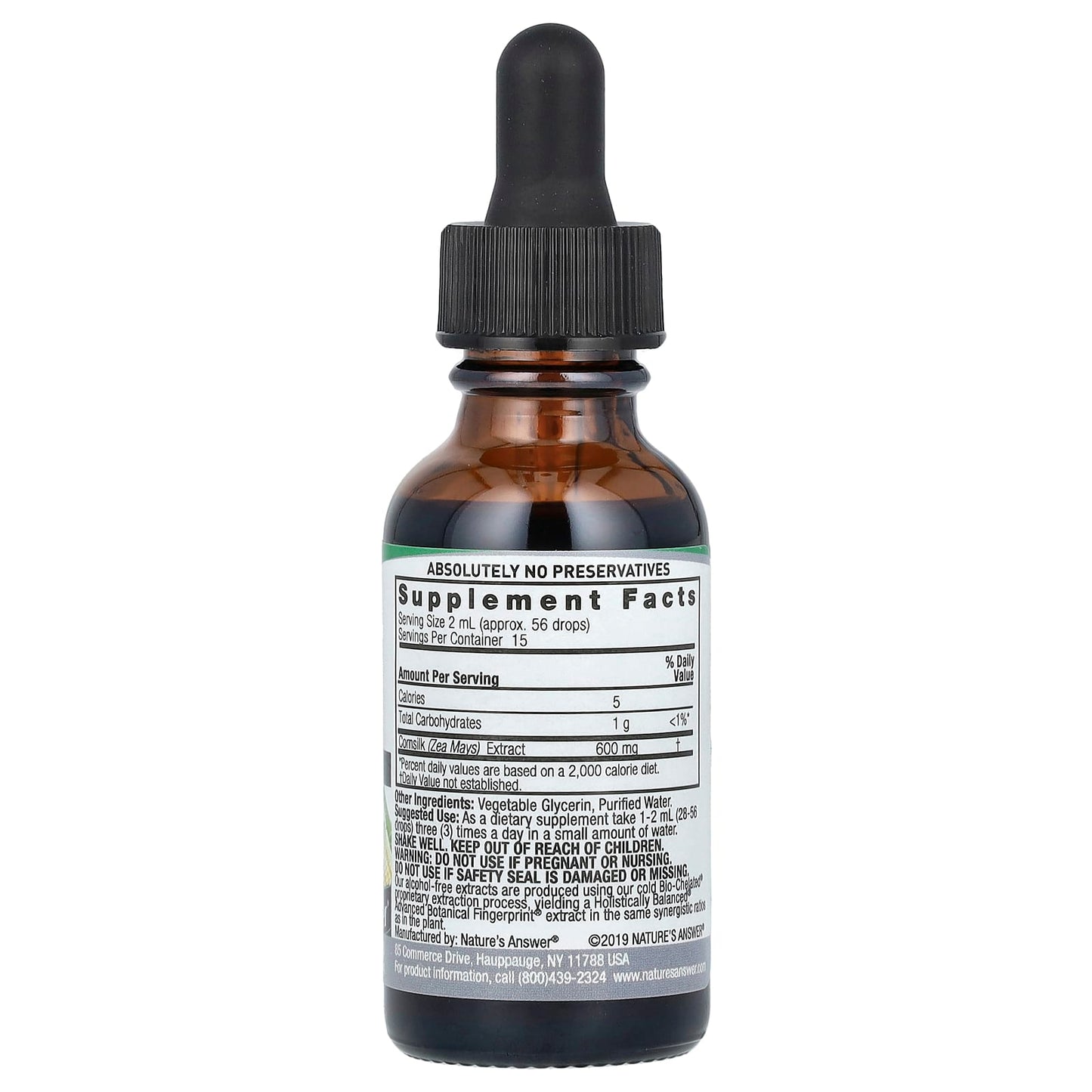 Nature's Answer, Cornsilk Extract, Alcohol-Free, 2,000 mg, 1 fl oz (30 ml) - Image 2
