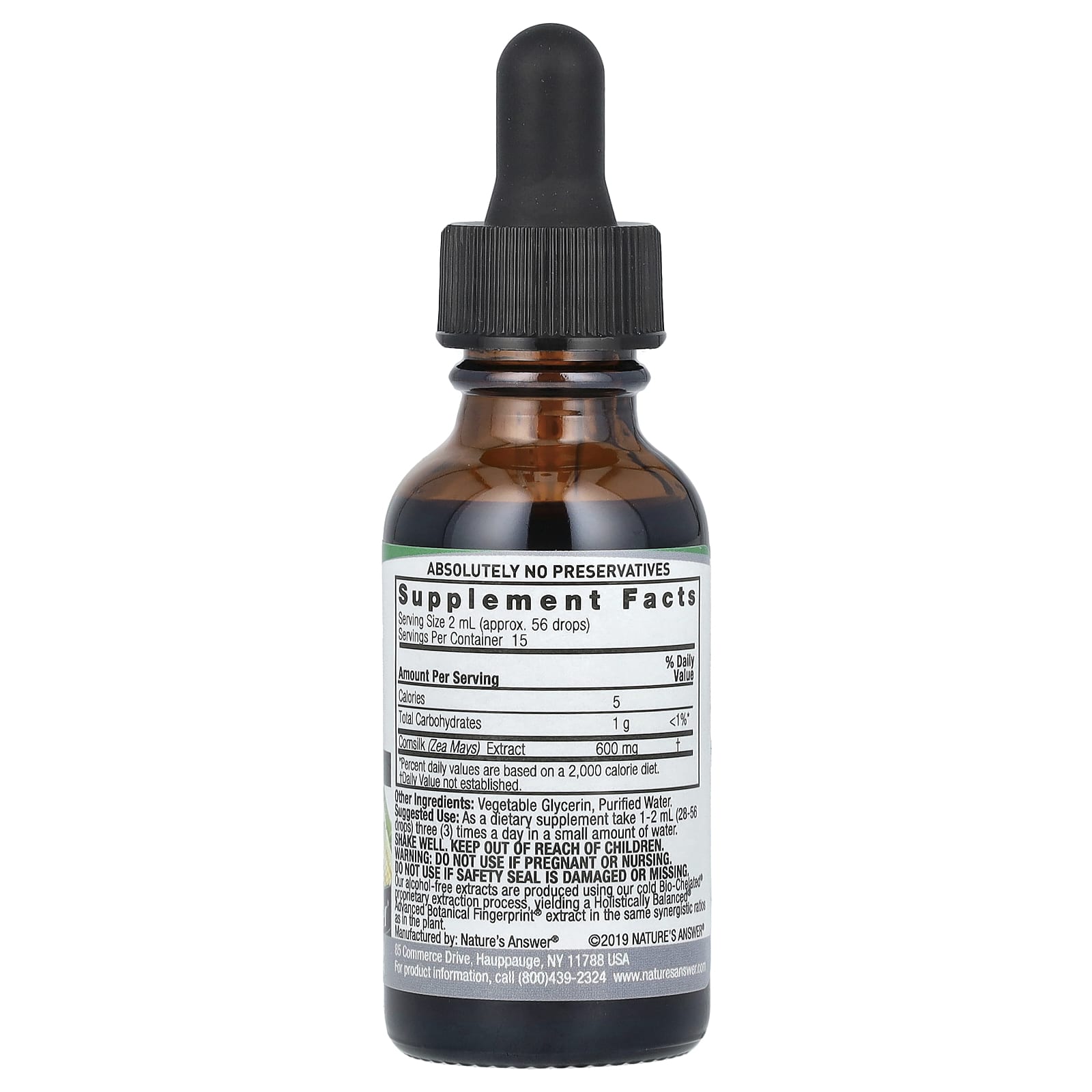Nature's Answer, Cornsilk Extract, Alcohol-Free, 2,000 mg, 1 fl oz (30 ml) - Image 2