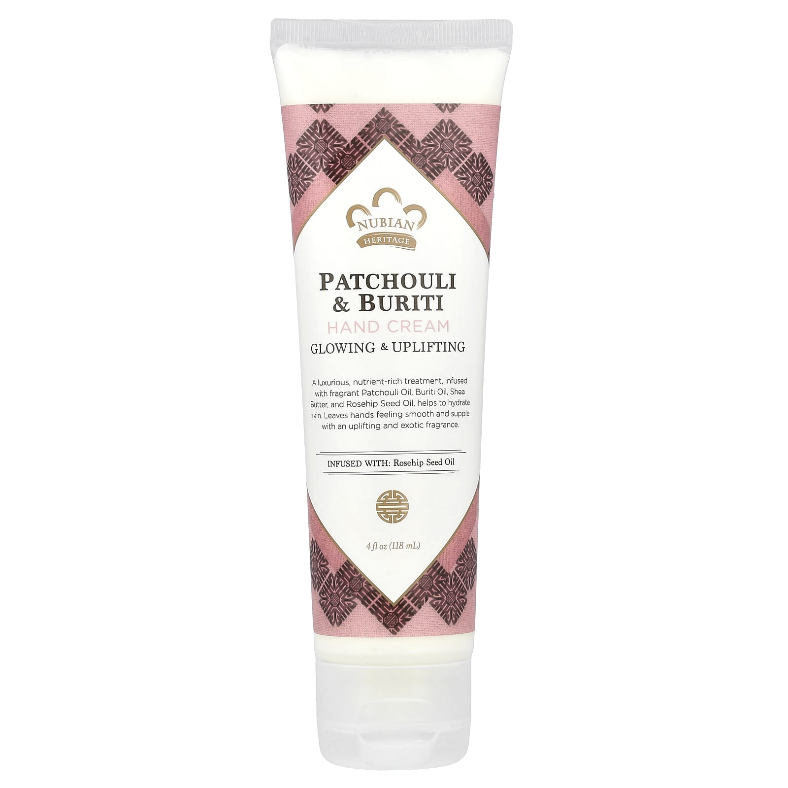 Nubian Heritage, Hand Cream, Patchouli & Buriti, 4 fl oz (118 ml) - Image 1