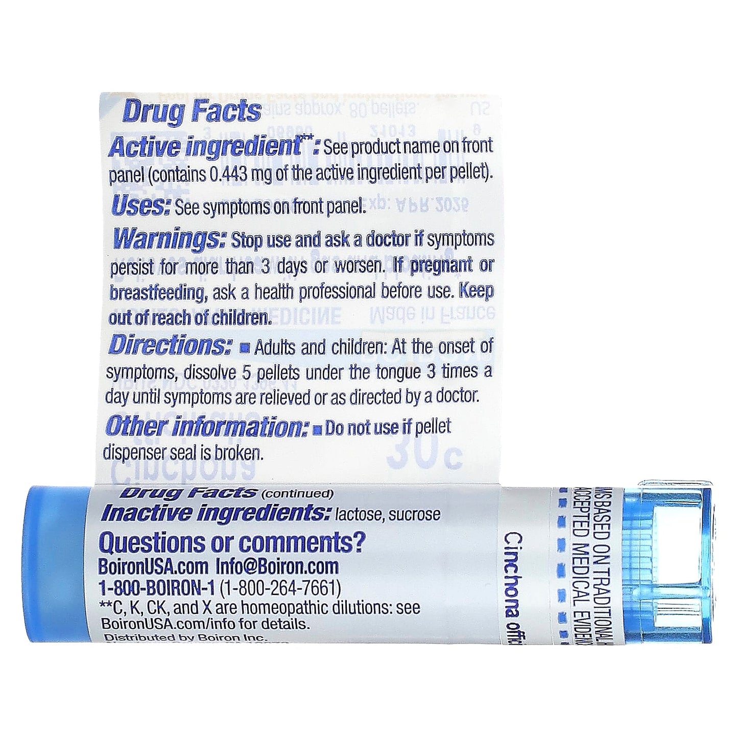 Cinchona Officinalis 30C for Diarrhea Relief - 80 Pellets - Image 2