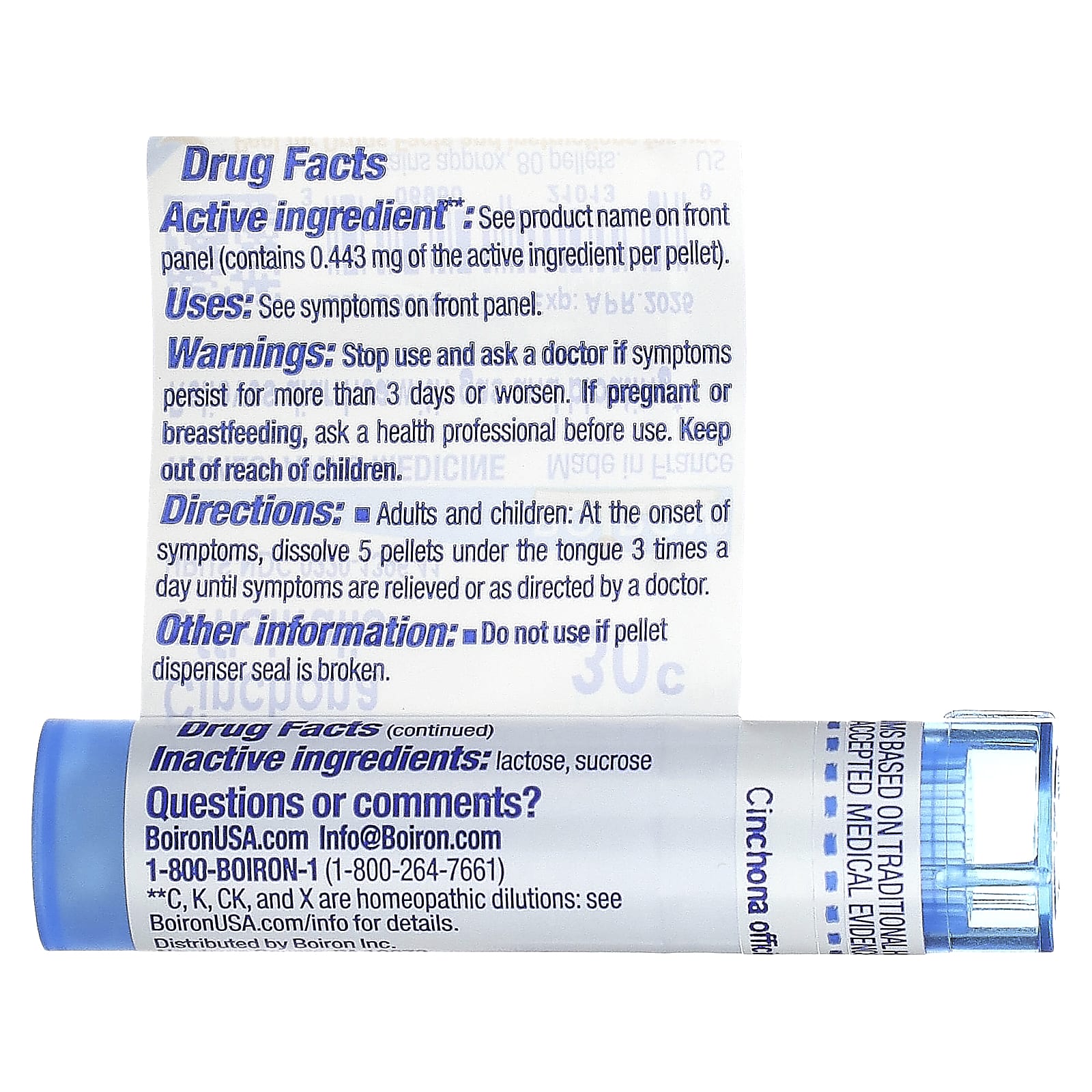 Cinchona Officinalis 30C for Diarrhea Relief - 80 Pellets - Image 2
