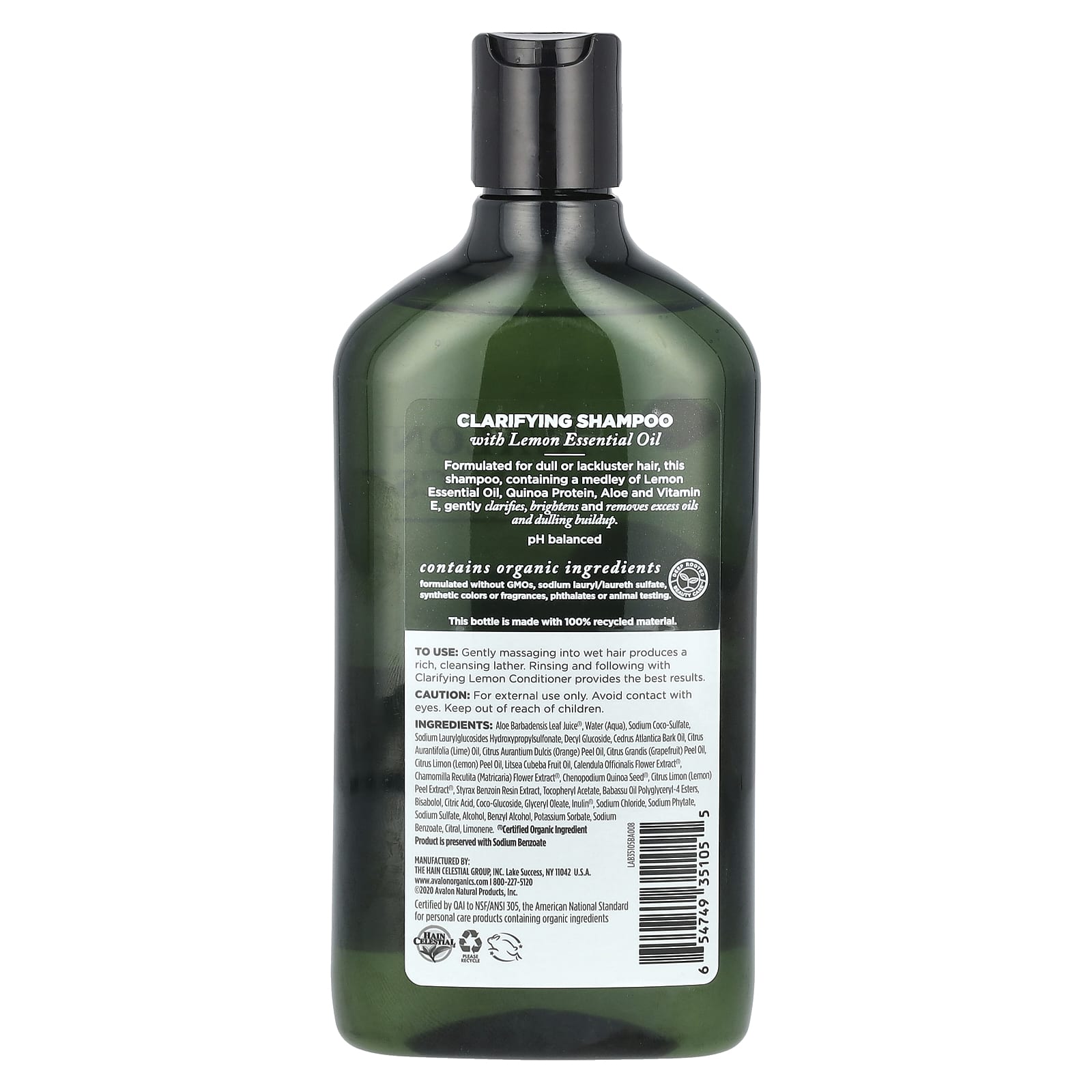 Clarifying Lemon Shampoo by Avalon Organics - Nourish Dull Hair - Image 2