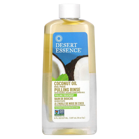 Coconut Oil Pulling Rinse for Healthy Teeth & Gums by Desert Essence - Image 1