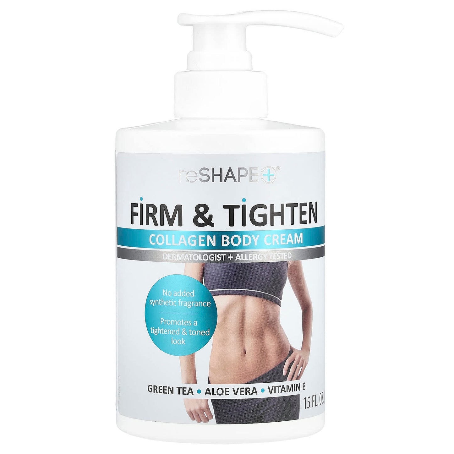 Reshape Plus, Firm & Tighten, Collagen Body Cream, 15 fl oz (444 ml) - Image 1