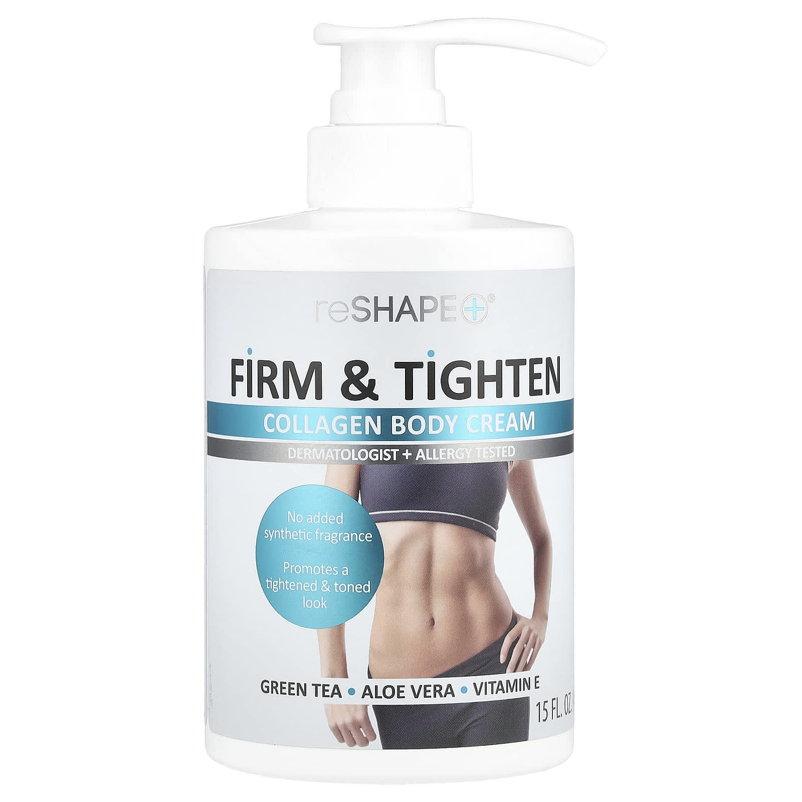 Reshape Plus, Firm & Tighten, Collagen Body Cream, 15 fl oz (444 ml) - Image 1