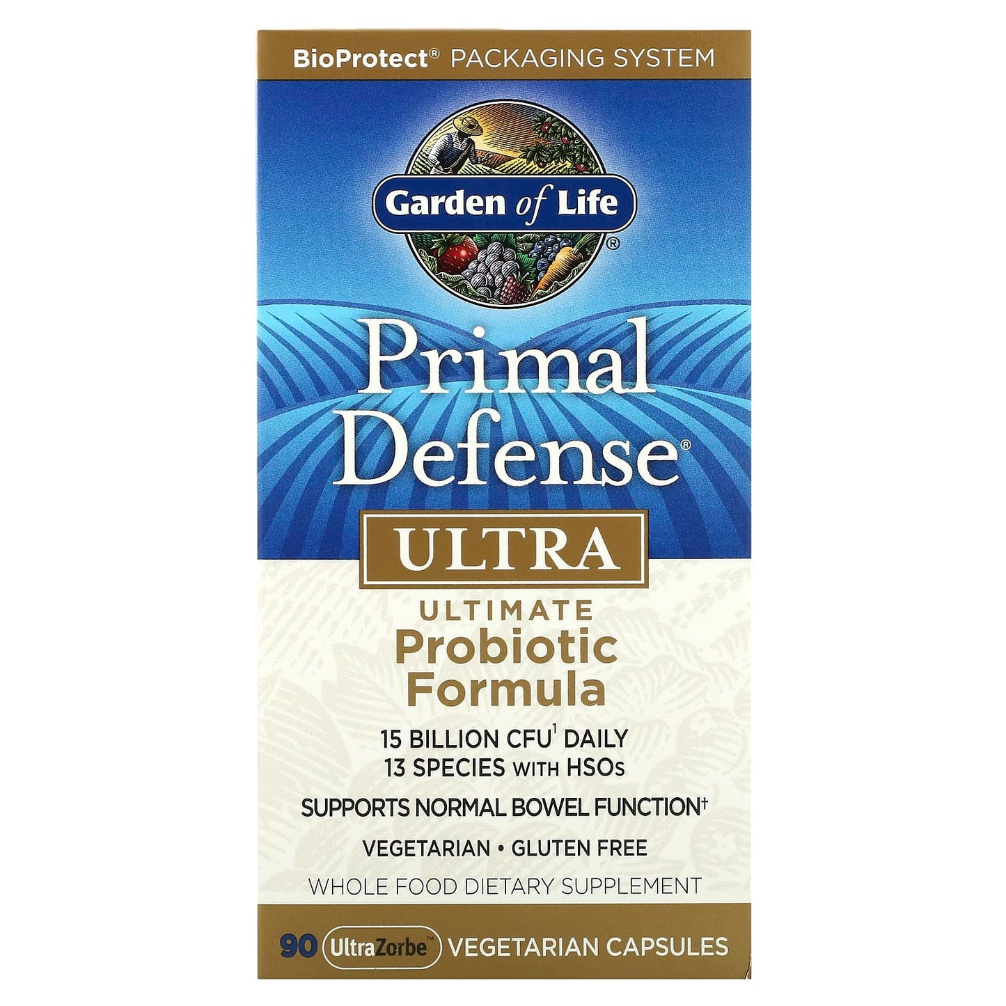 Garden of Life Primal Defense Ultra Probiotic Formula 90 Veg Capsules - Image 1