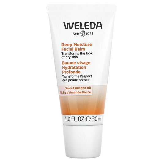 Weleda, Deep Moisture Facial Balm, Sweet Almond Oil Extracts, 1 fl oz (30 ml) - Image 1