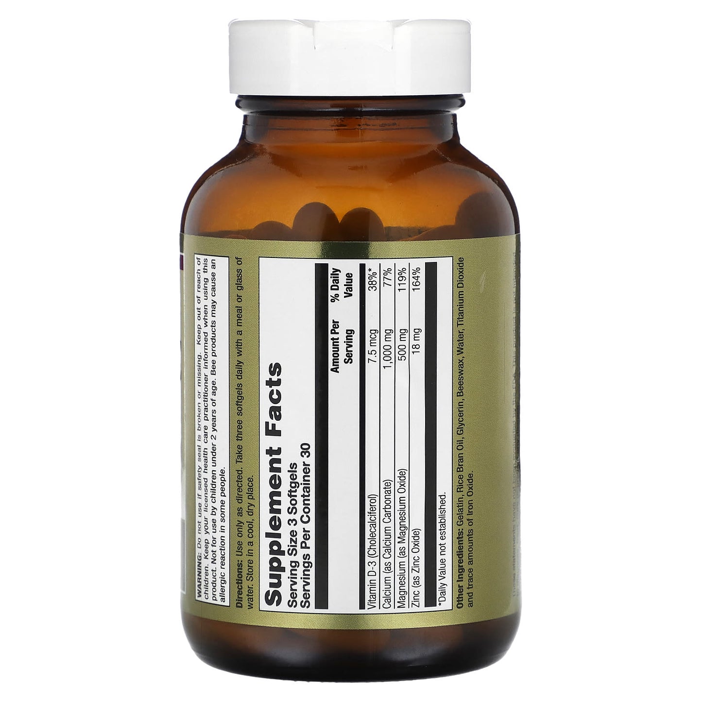 LifeTime Vitamins, Cal-Mag-Zinc with Vitamin D, 90 Softgels - Image 2