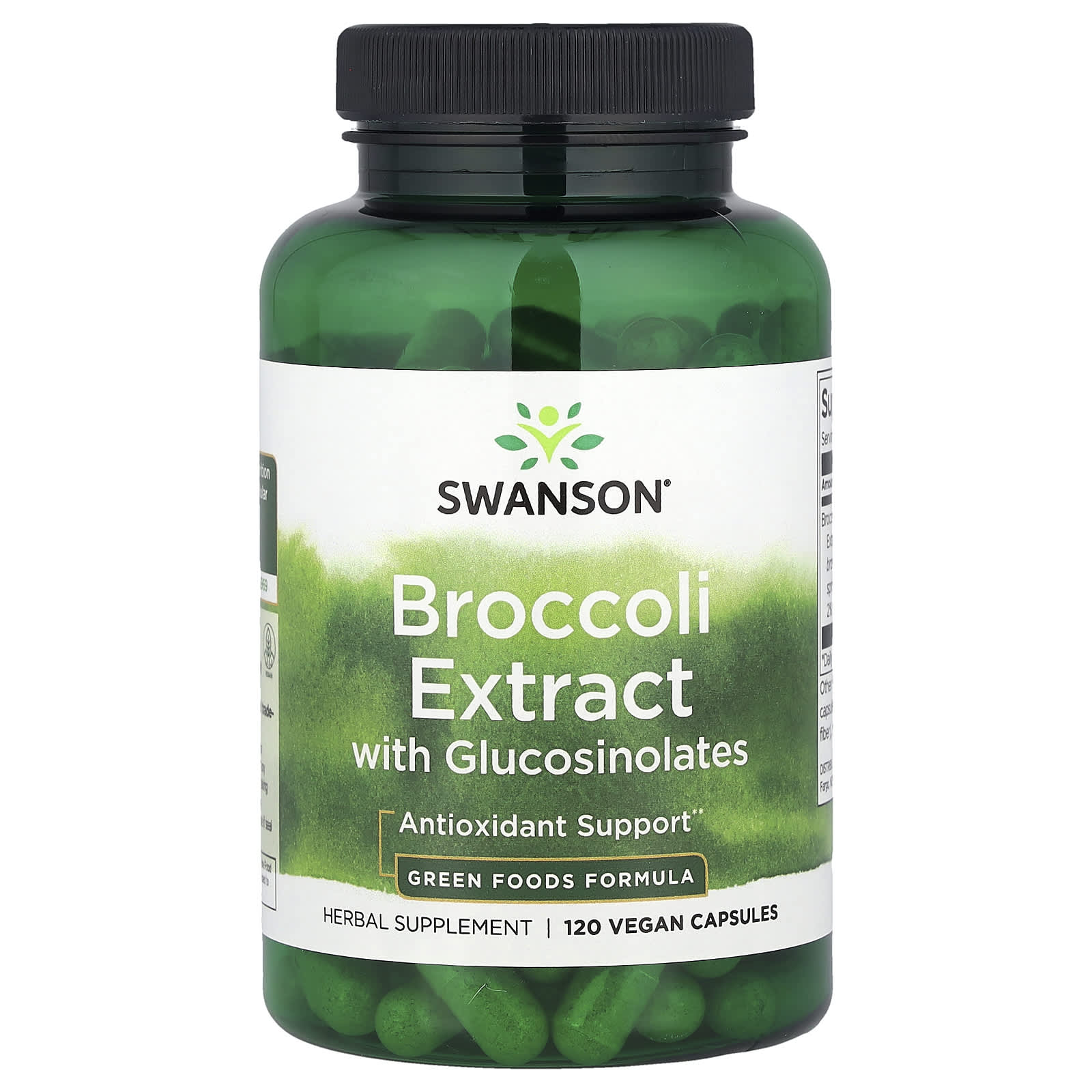 Swanson, Broccoli Extract with Glucosinolates, 120 Vegan Capsules (600 mg per Capsule) - Image 1