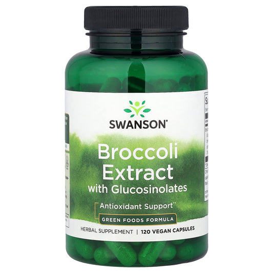 Swanson, Broccoli Extract with Glucosinolates, 120 Vegan Capsules (600 mg per Capsule) - Image 1