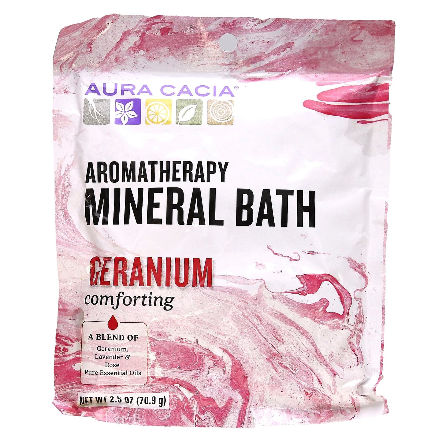 Aura Cacia Aromatherapy Mineral Bath for Relaxation & Balance - Image 1
