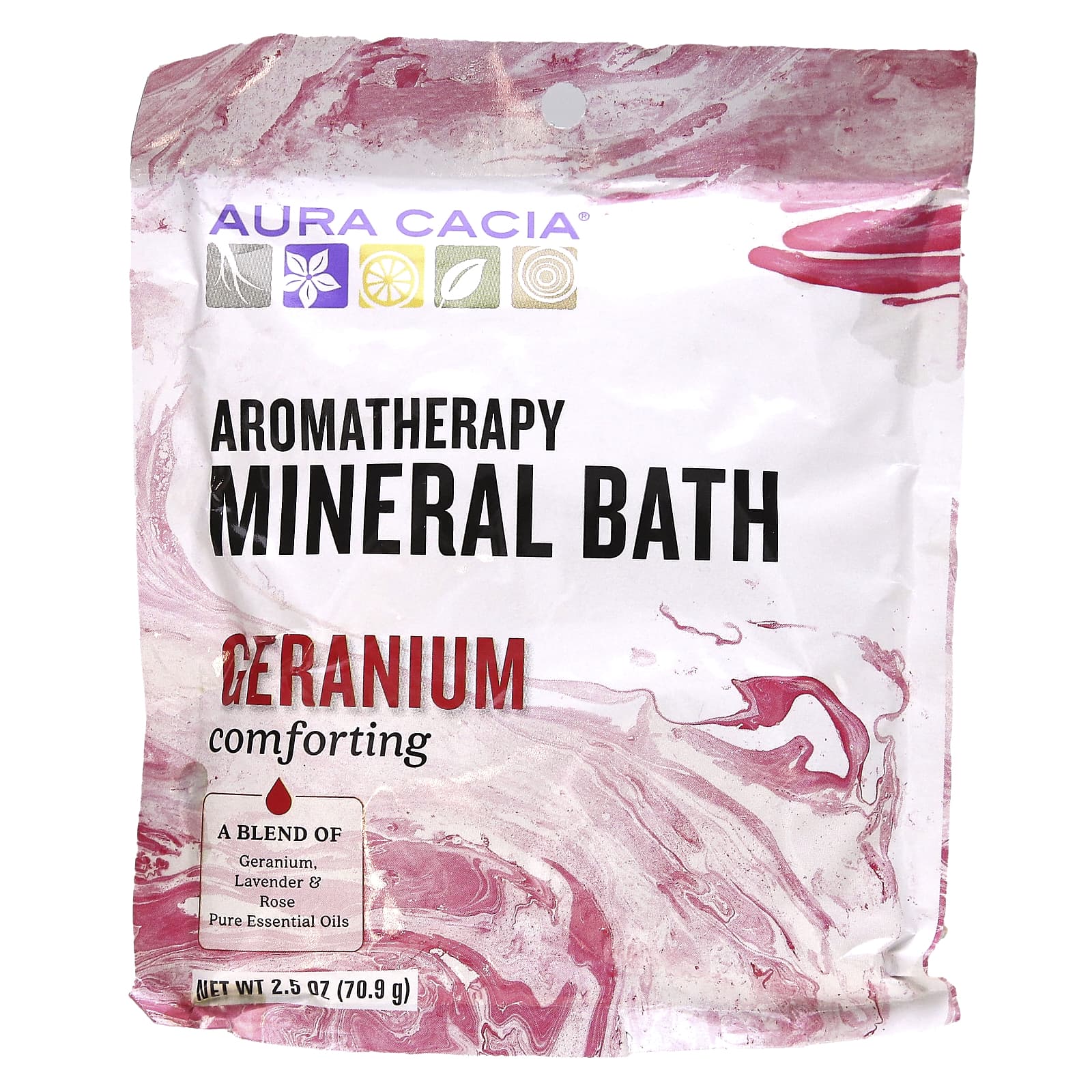 Aura Cacia Aromatherapy Mineral Bath for Relaxation & Balance - Image 1