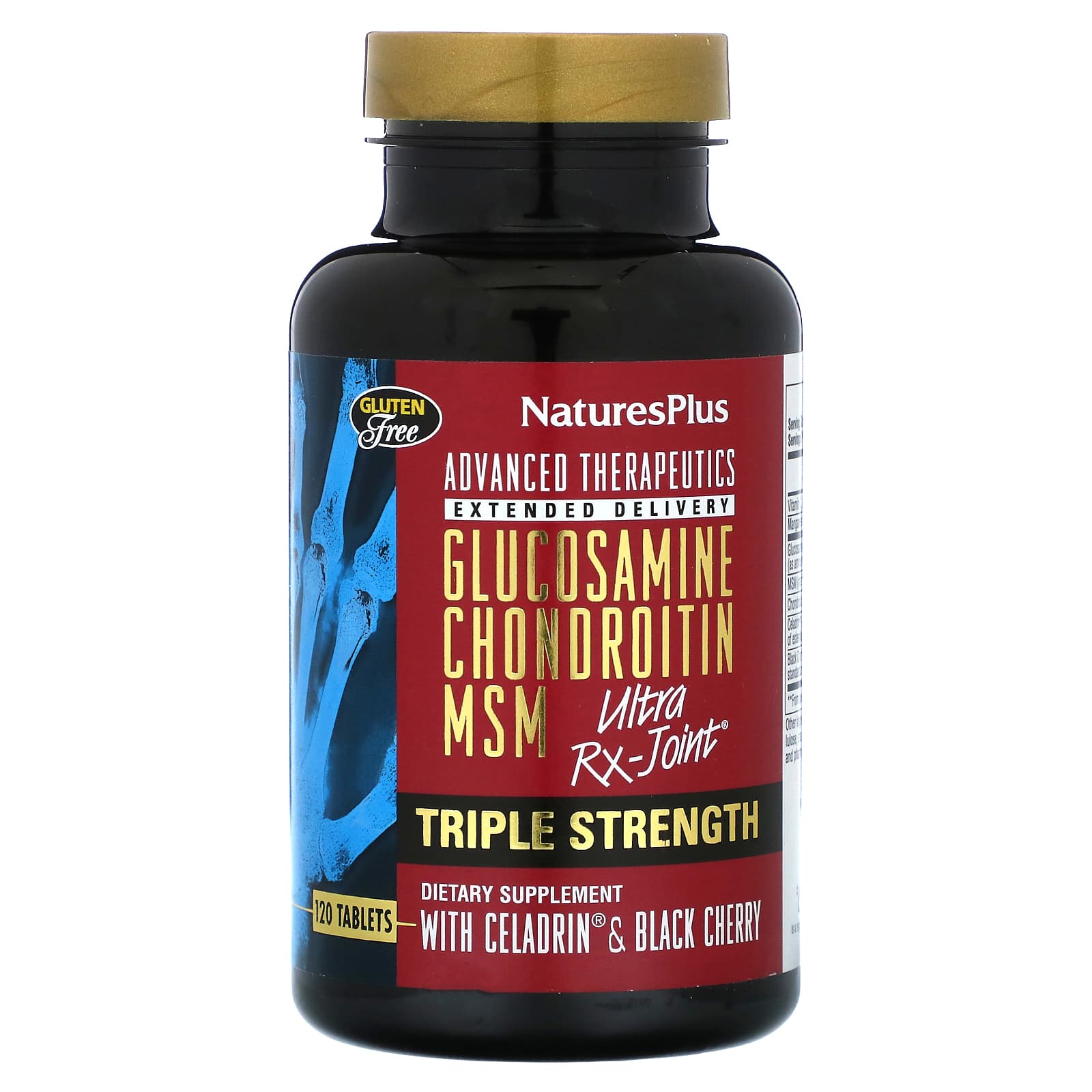 NaturesPlus, Advanced Therapeutics, Glucosamine Chondroitin MSM Ultra Rx-Joint, Triple Strength, 120 Tablets - Image 1