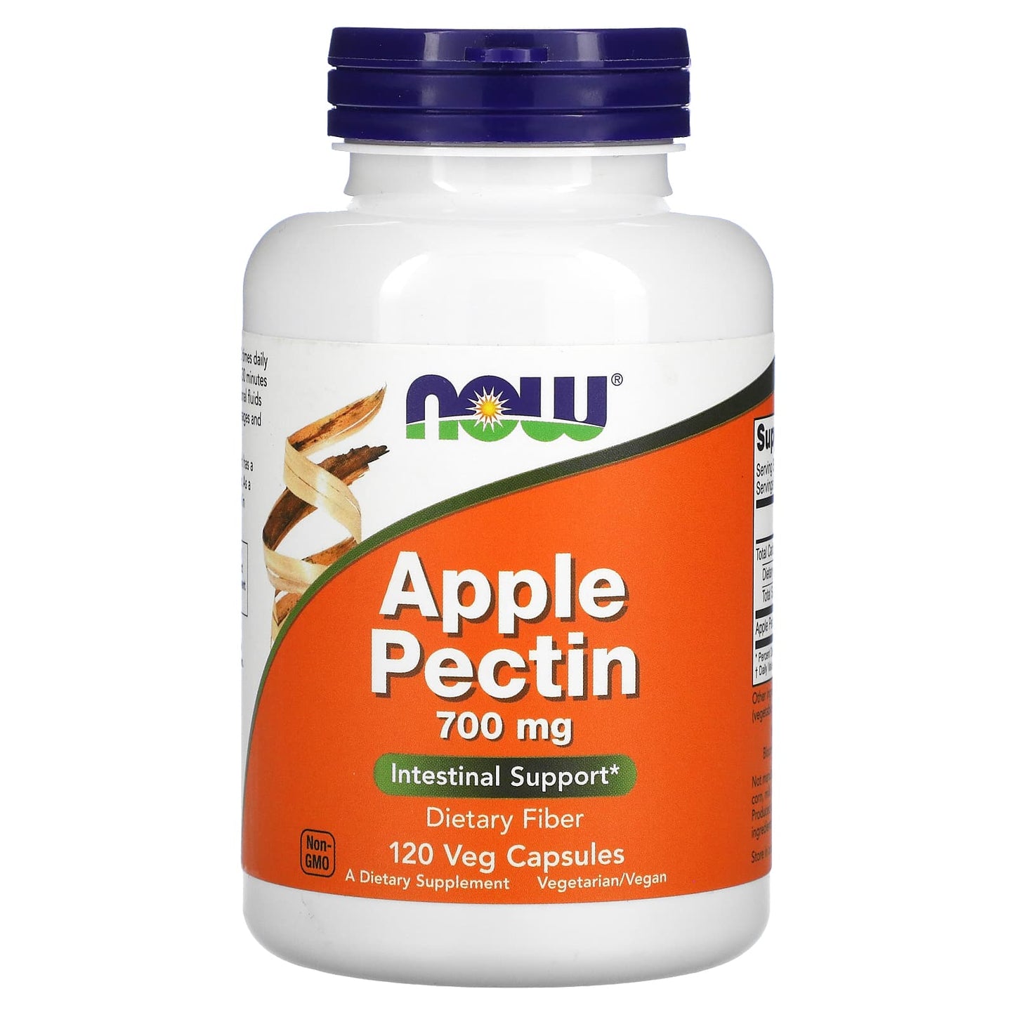 NOW Foods, Apple Pectin, 700 mg, 120 Veg Capsules - Image 1