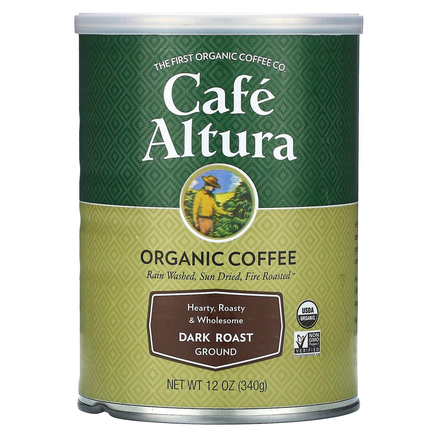 Dark Roast Organic Coffee by Cafe Altura, USDA Organic, 12 oz - Image 1