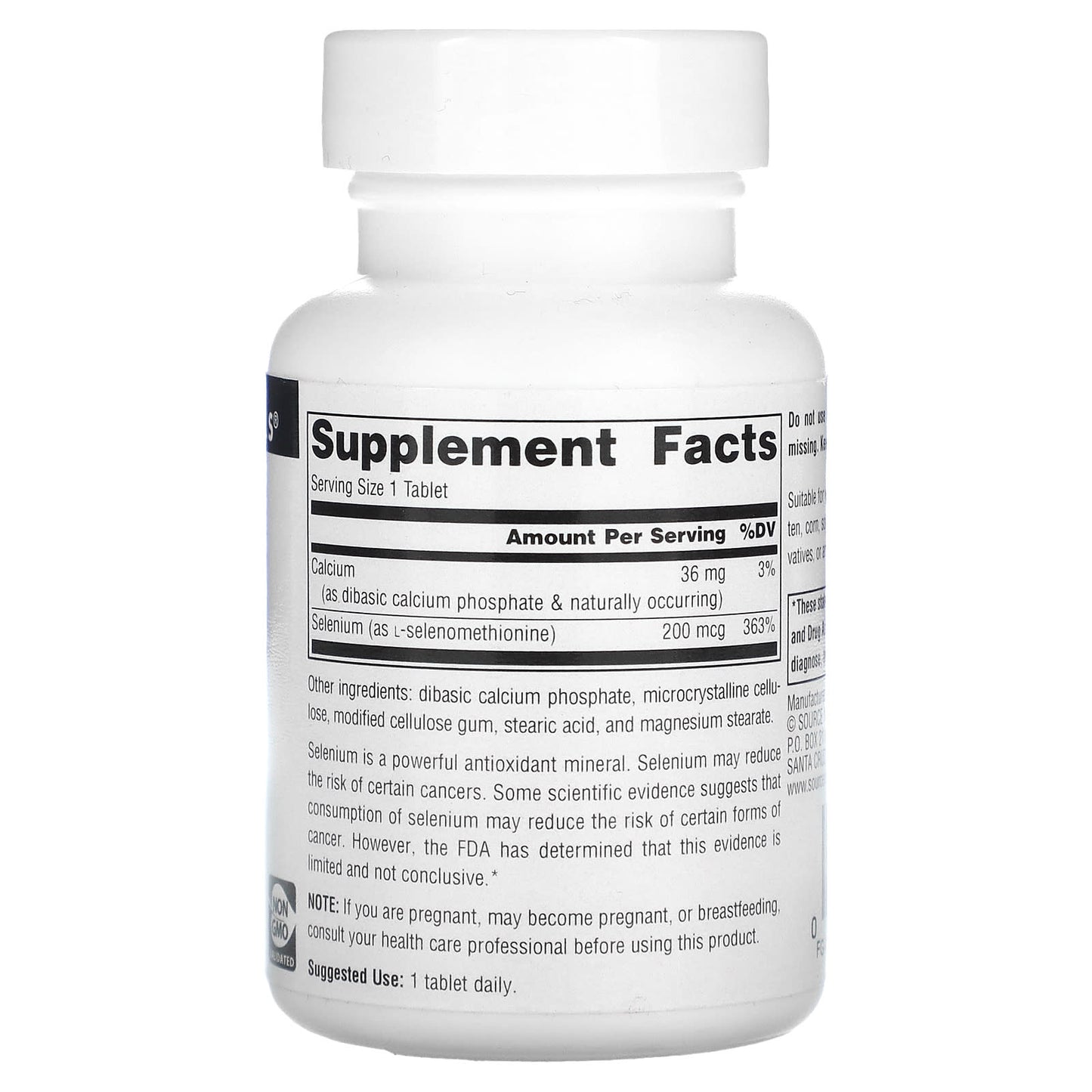 Source Naturals, Selenium From L-Selenomethionine, 200 mcg, 120 Tablets - Image 2