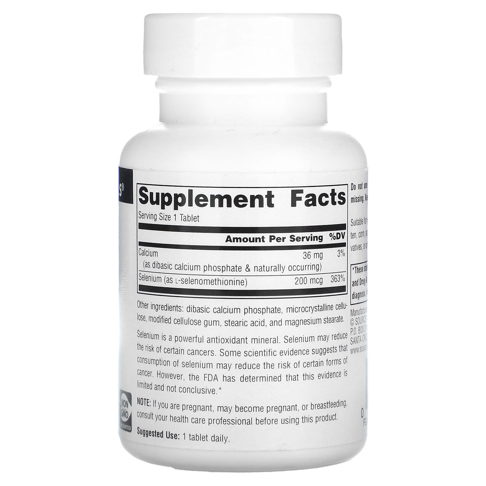 Source Naturals, Selenium From L-Selenomethionine, 200 mcg, 120 Tablets - Image 2
