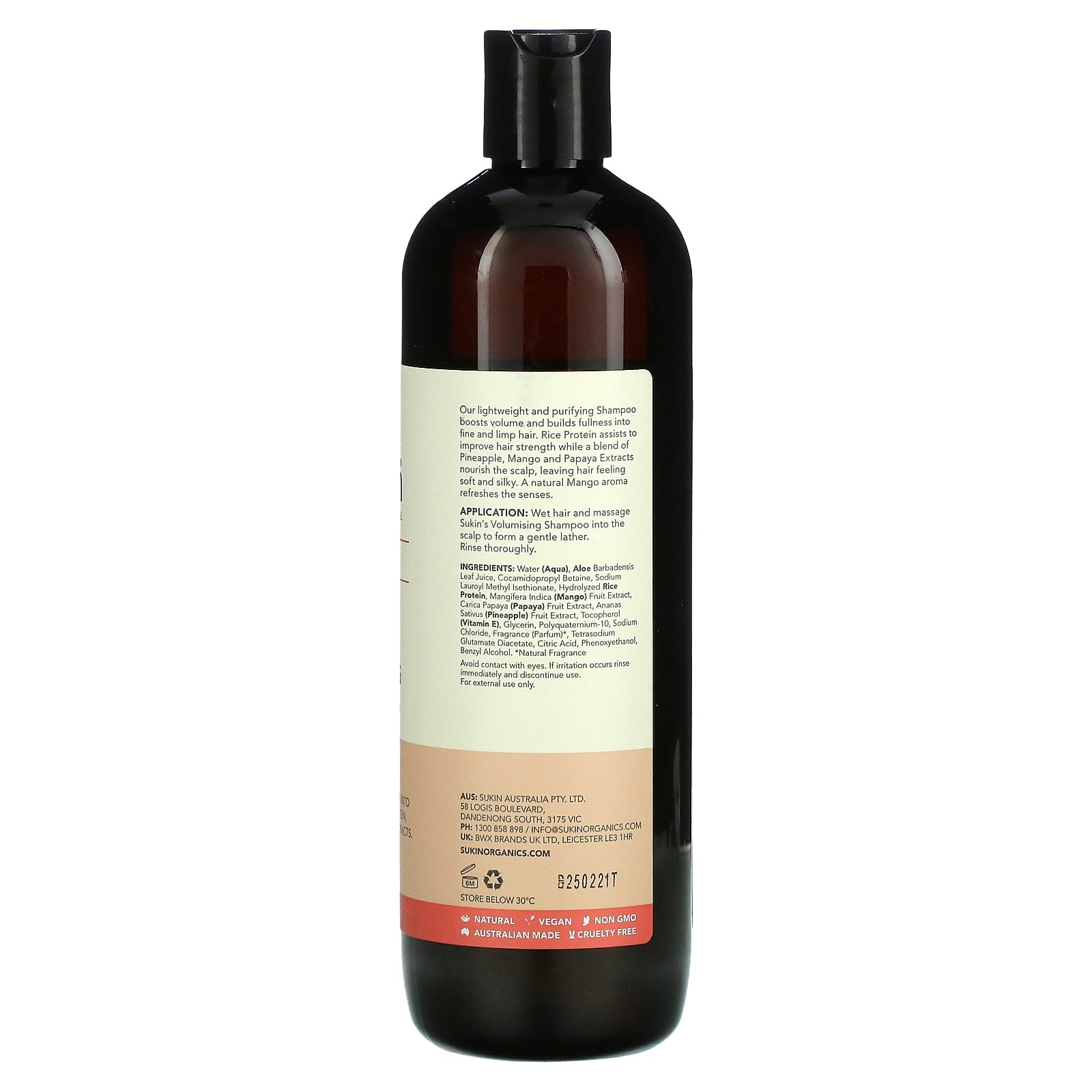 Sukin, Volumising Shampoo, Fine and Limp Hair, 16.9 fl oz (500 ml) - Image 2