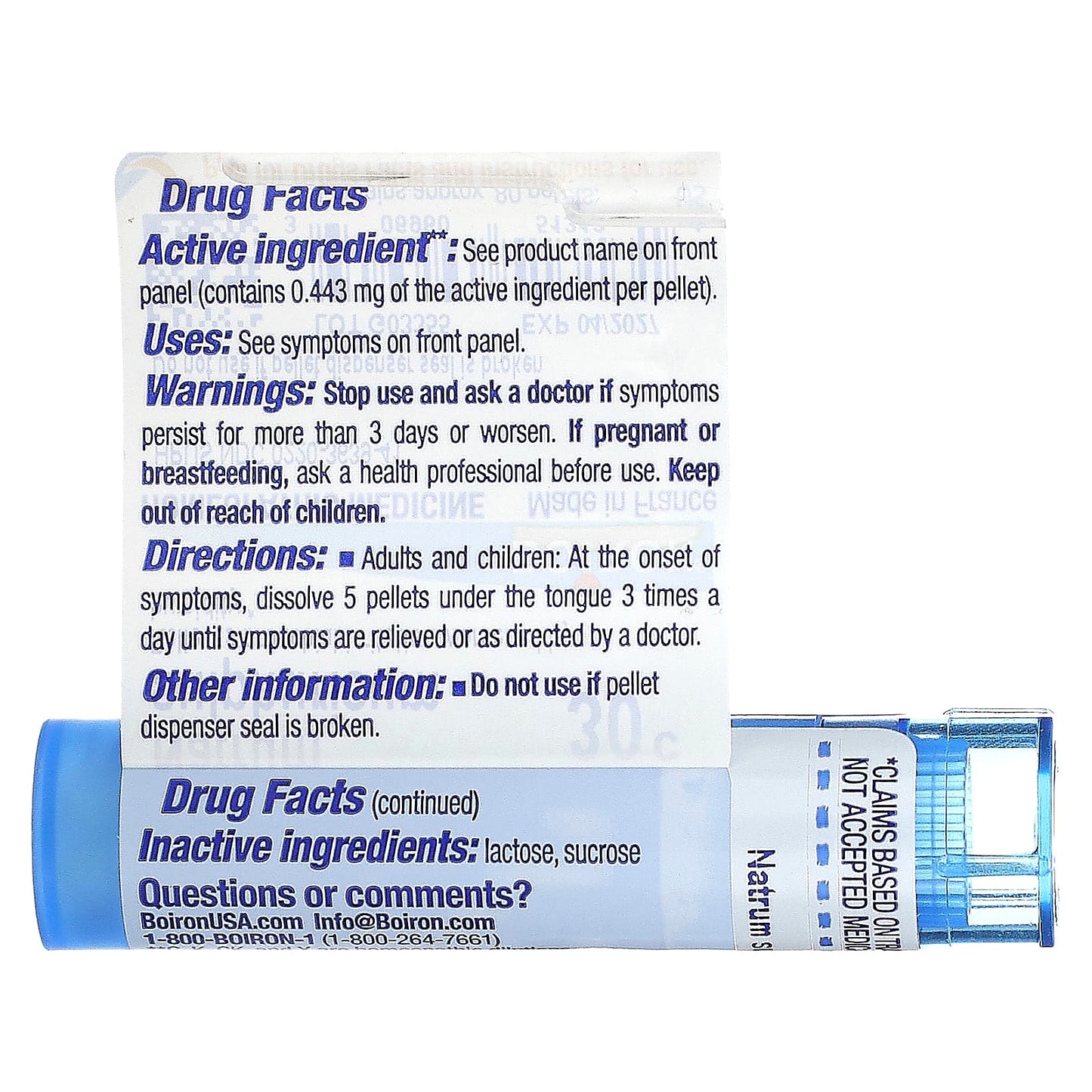 Boiron Natrum Sulphuricum 30C Pellets for Cough Relief and Bronchial Irritation - Image 2
