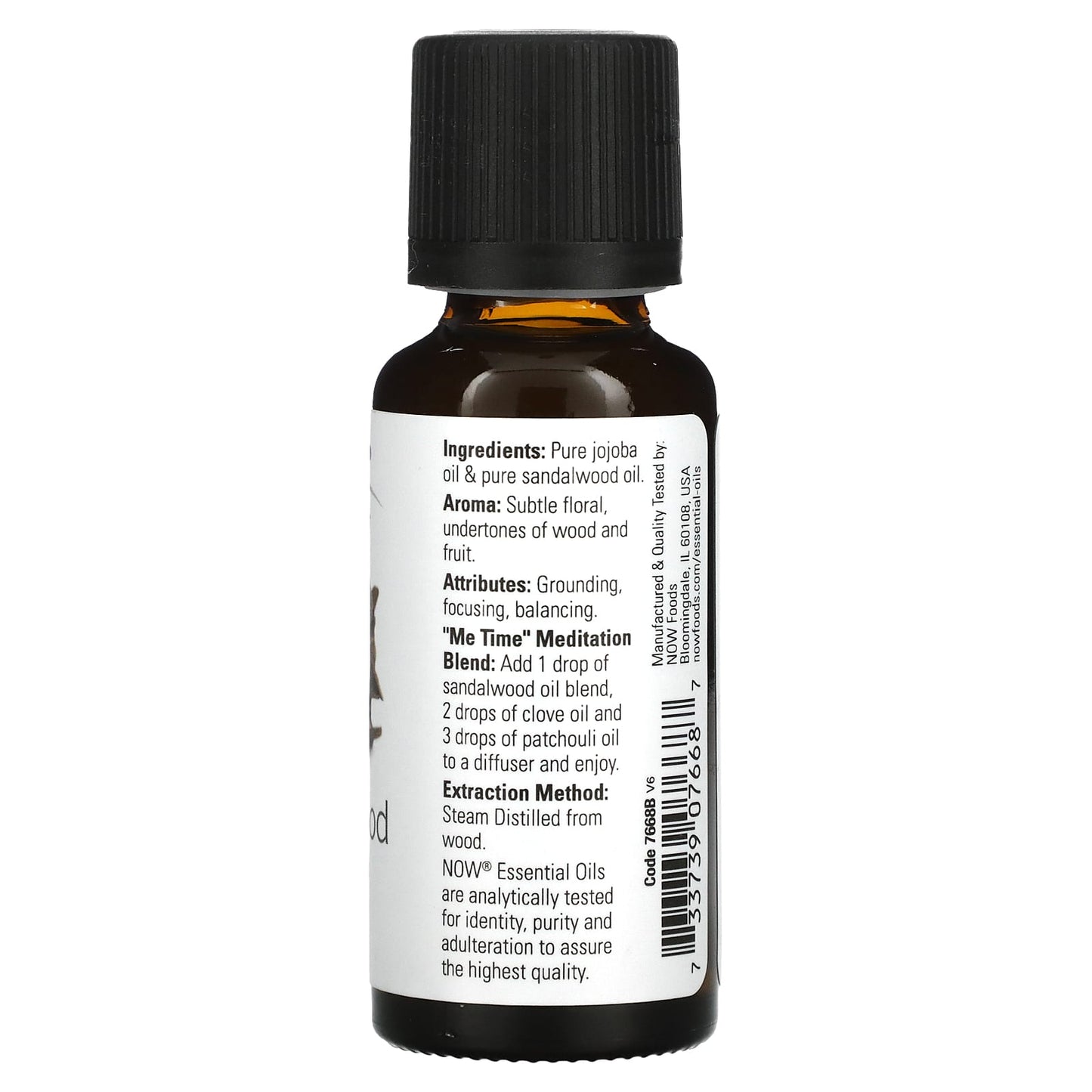 NOW Foods, Essential Oils, Sandalwood, 1 fl oz (30 ml) - Image 2
