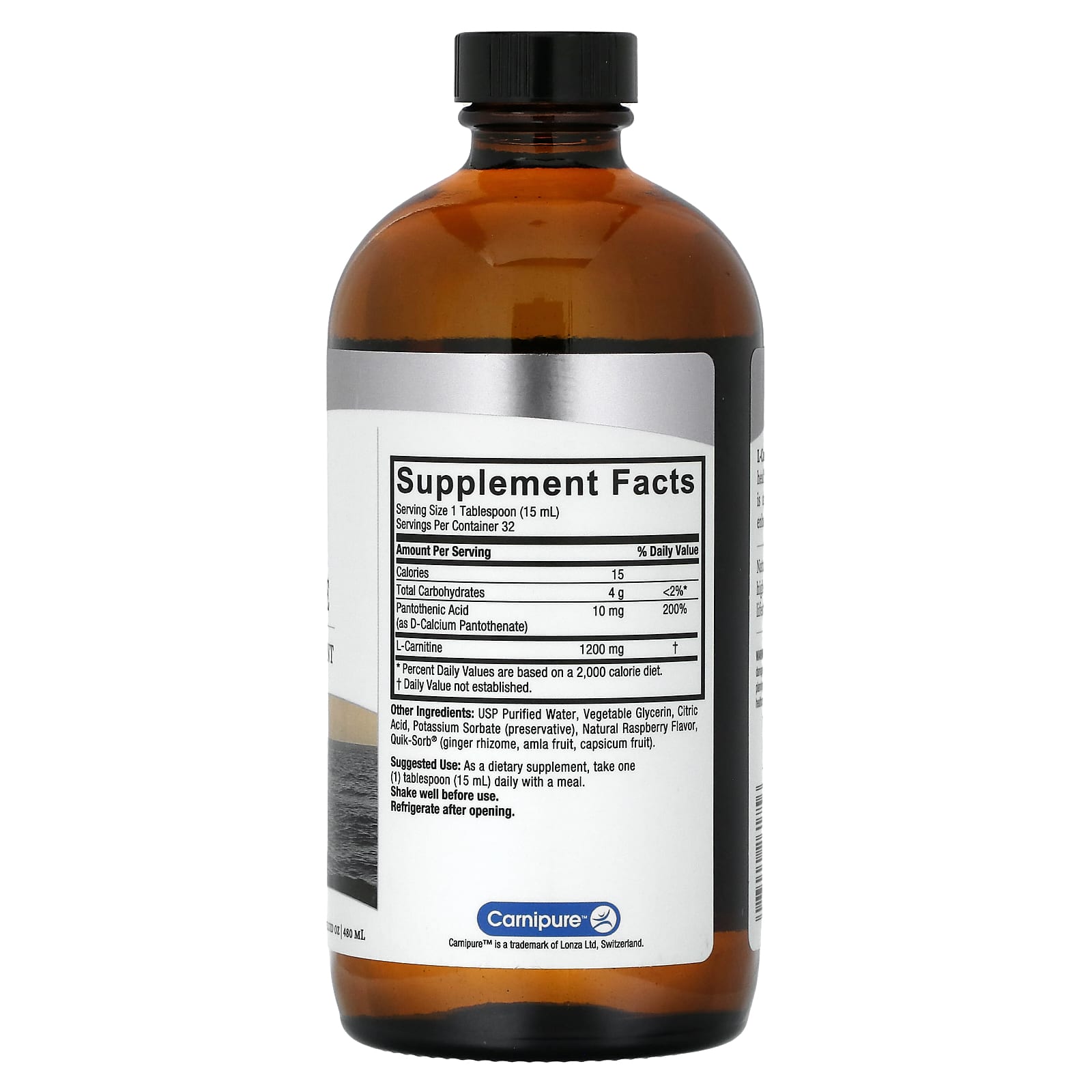 Nature's Answer, Liquid L-Carnitine, 16 fl oz (480 ml) - Image 2