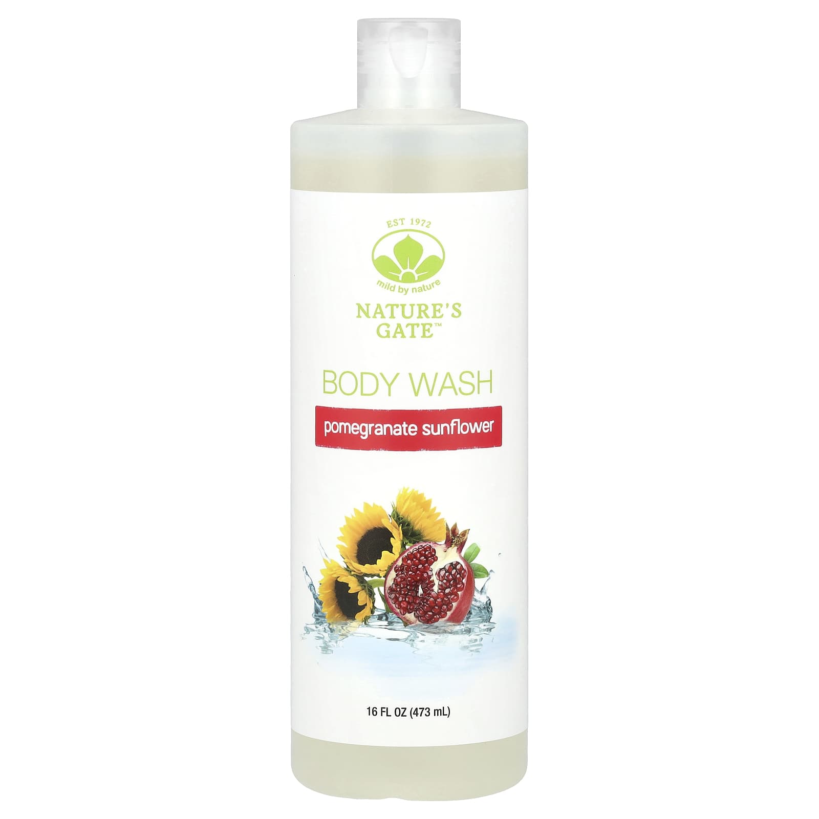 Pomegranate Sunflower Body Wash - Cruelty-Free & Non-GMO - Image 1