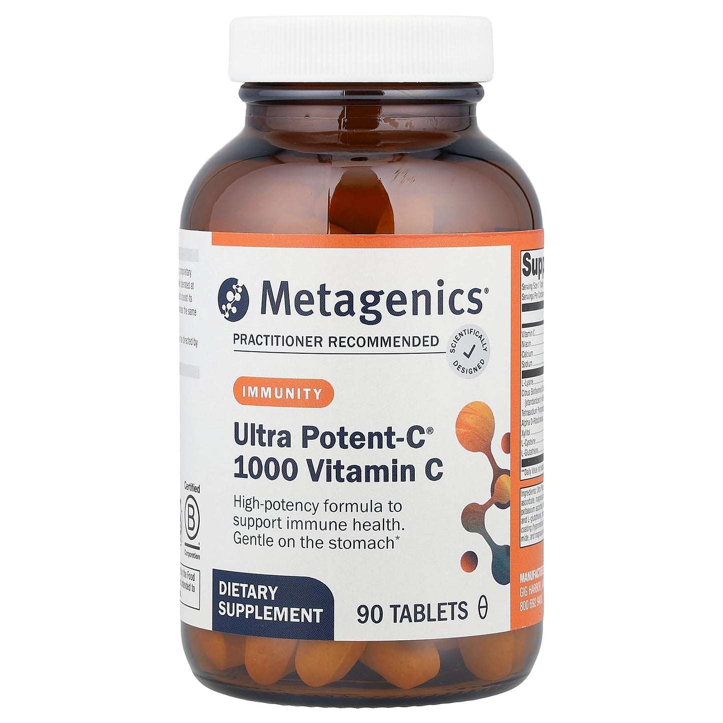 Metagenics, Ultra Potent-C® 1000 Vitamin C, 90 Tablets - Image 1