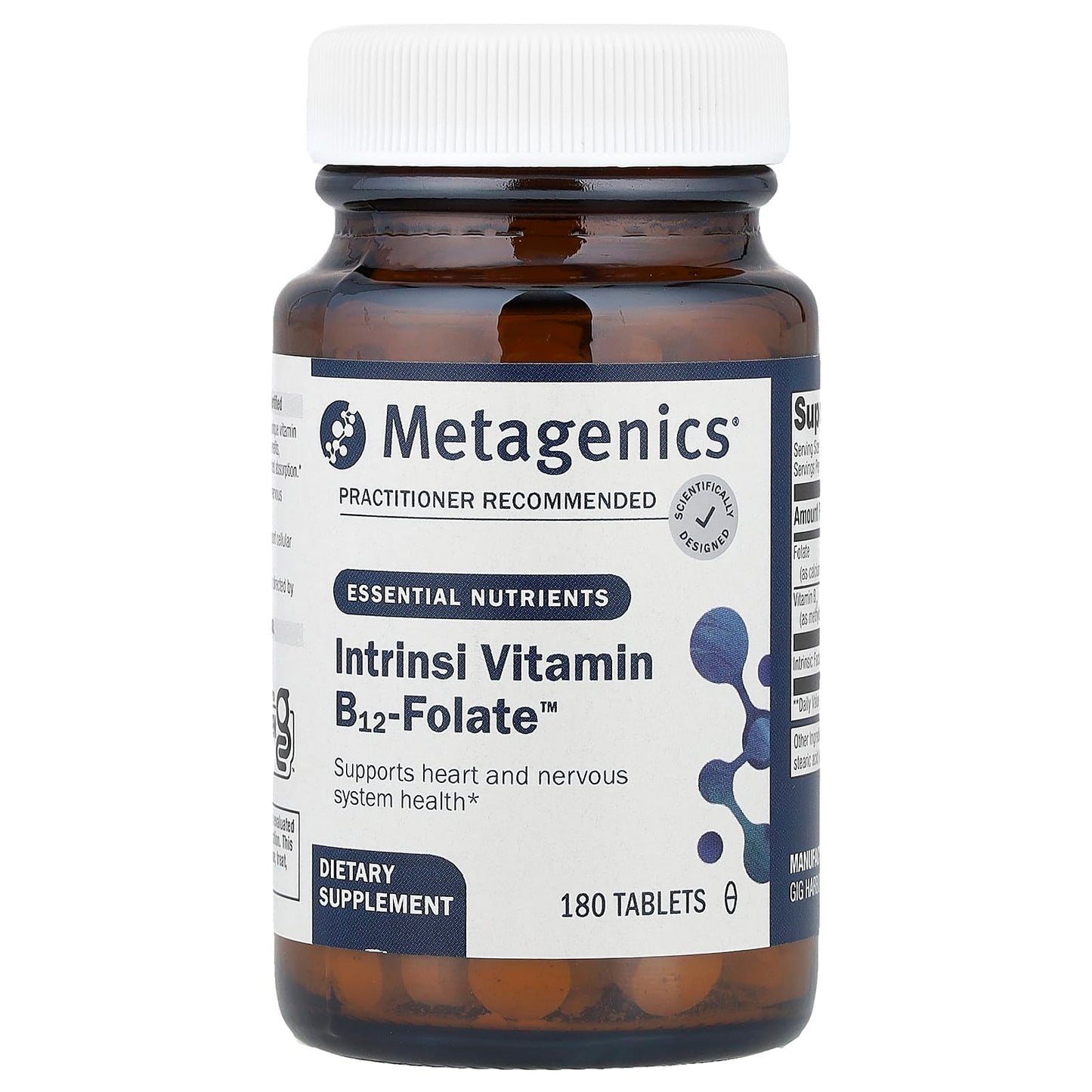 Metagenics, Intrinsi Vitamin B12-Folate™, 180 Tablets - Image 1