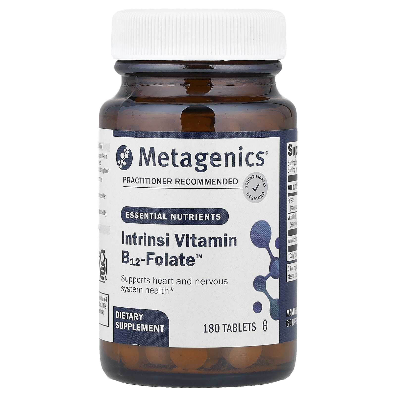 Metagenics, Intrinsi Vitamin B12-Folate™, 180 Tablets - Image 1