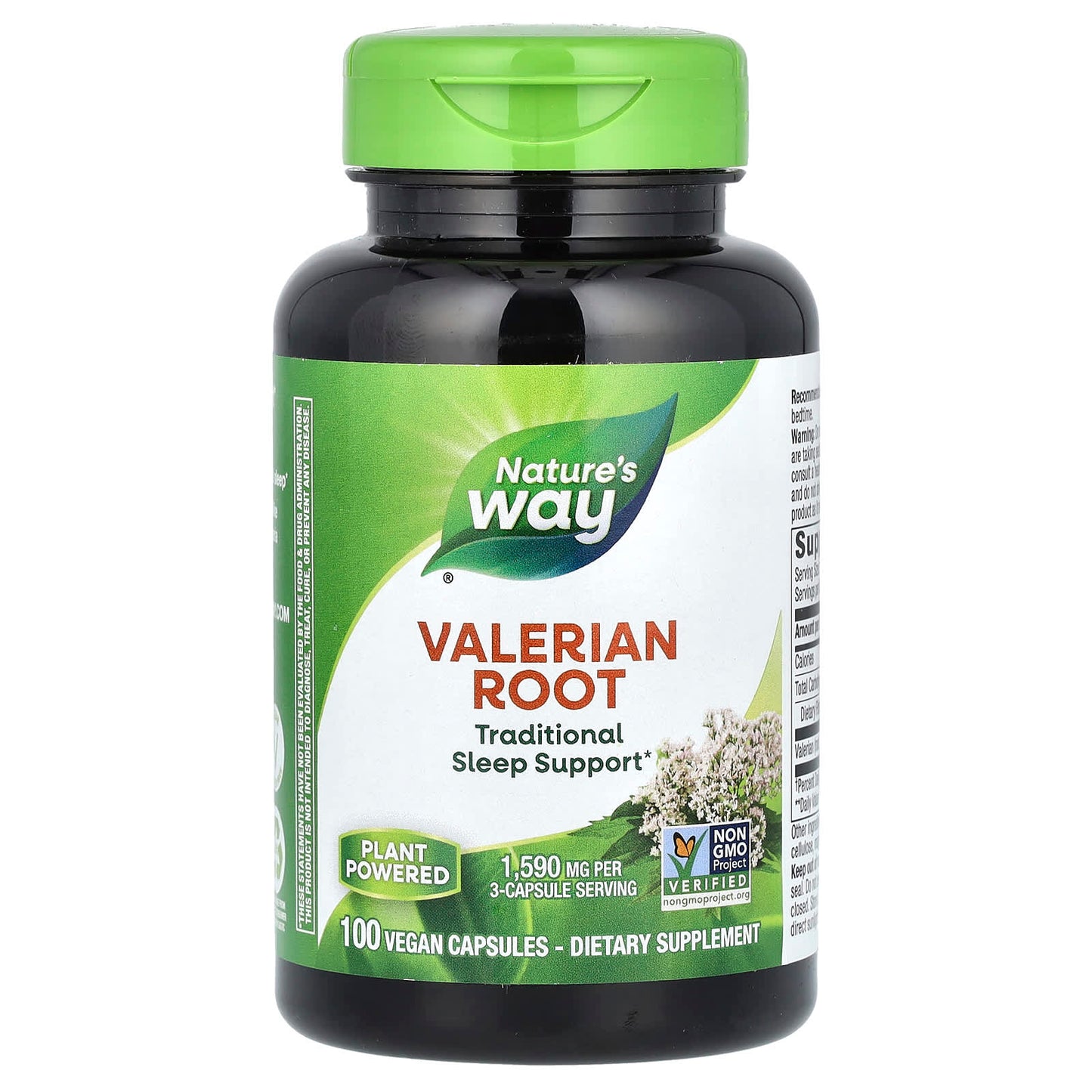 Nature's Way, Valerian Root, 1,590 mg, 100 Vegan Capsules (530 mg per Capsule) - Image 1