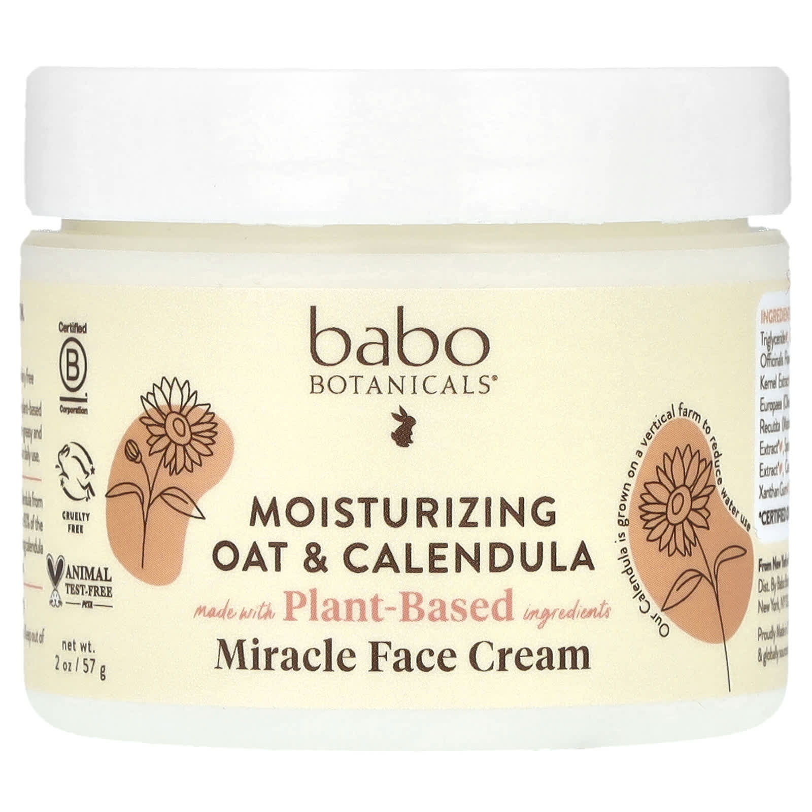 Hydrate Dry Skin with Babo Botanicals Oat & Calendula Face Cream - Image 1