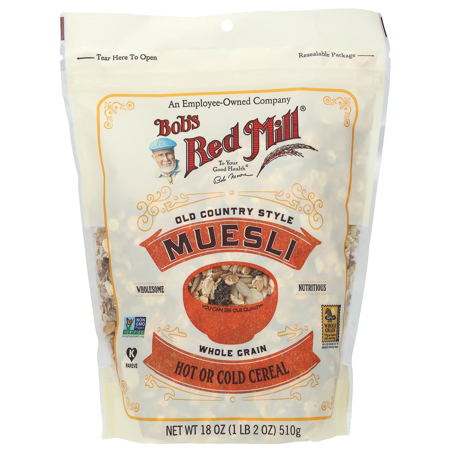 Whole Grain Muesli Cereal by Bob's Red Mill - 18 oz - Image 1