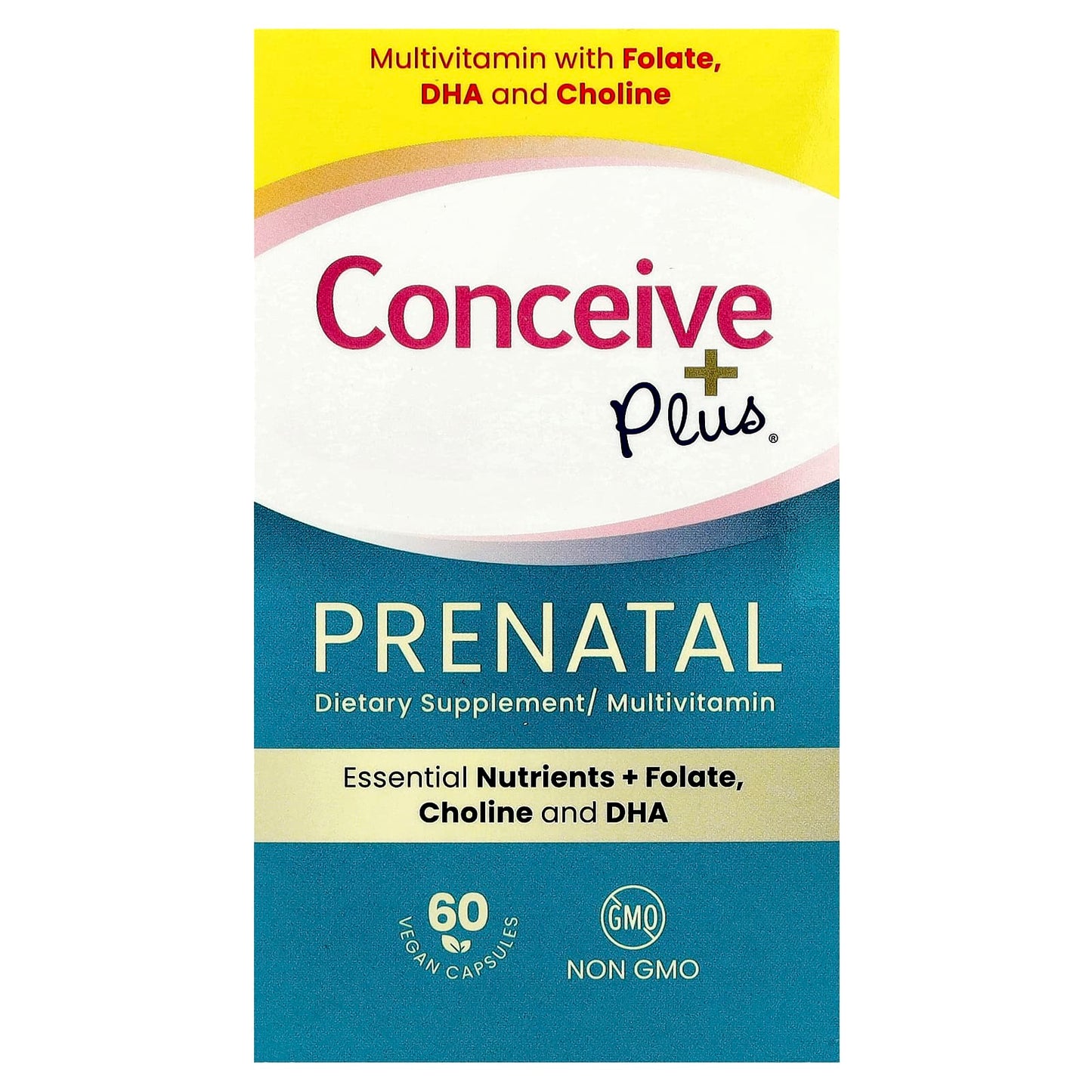 Conceive Plus, Prenatal, 60 Vegan Capsule