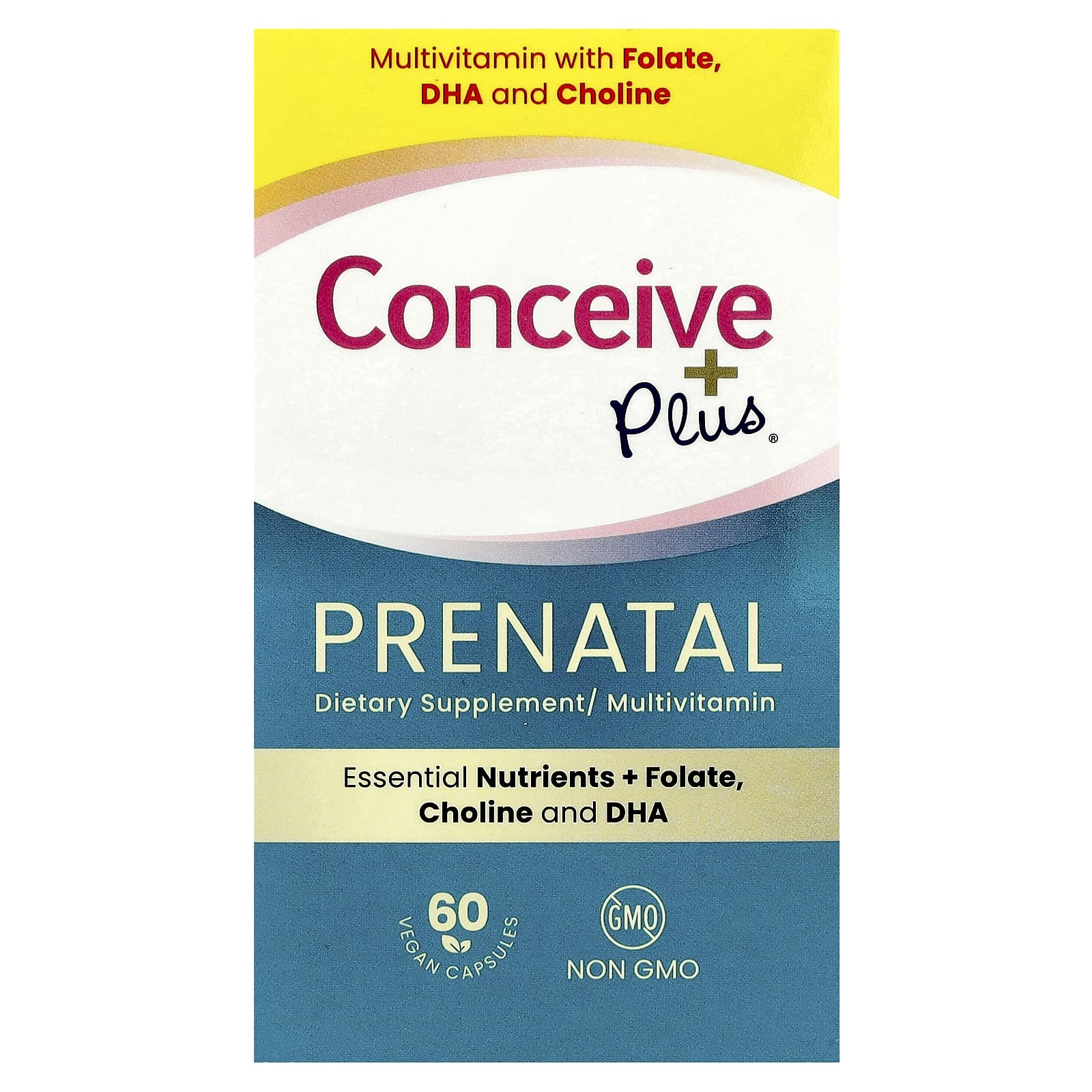 Conceive Plus, Prenatal, 60 Vegan Capsule