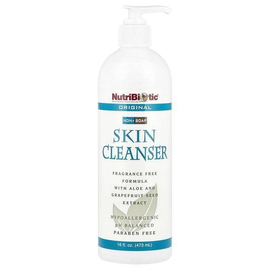NutriBiotic, Skin Cleanser, Non-Soap, Original, Fragrance Free , 16 fl oz (473 ml) - Image 1