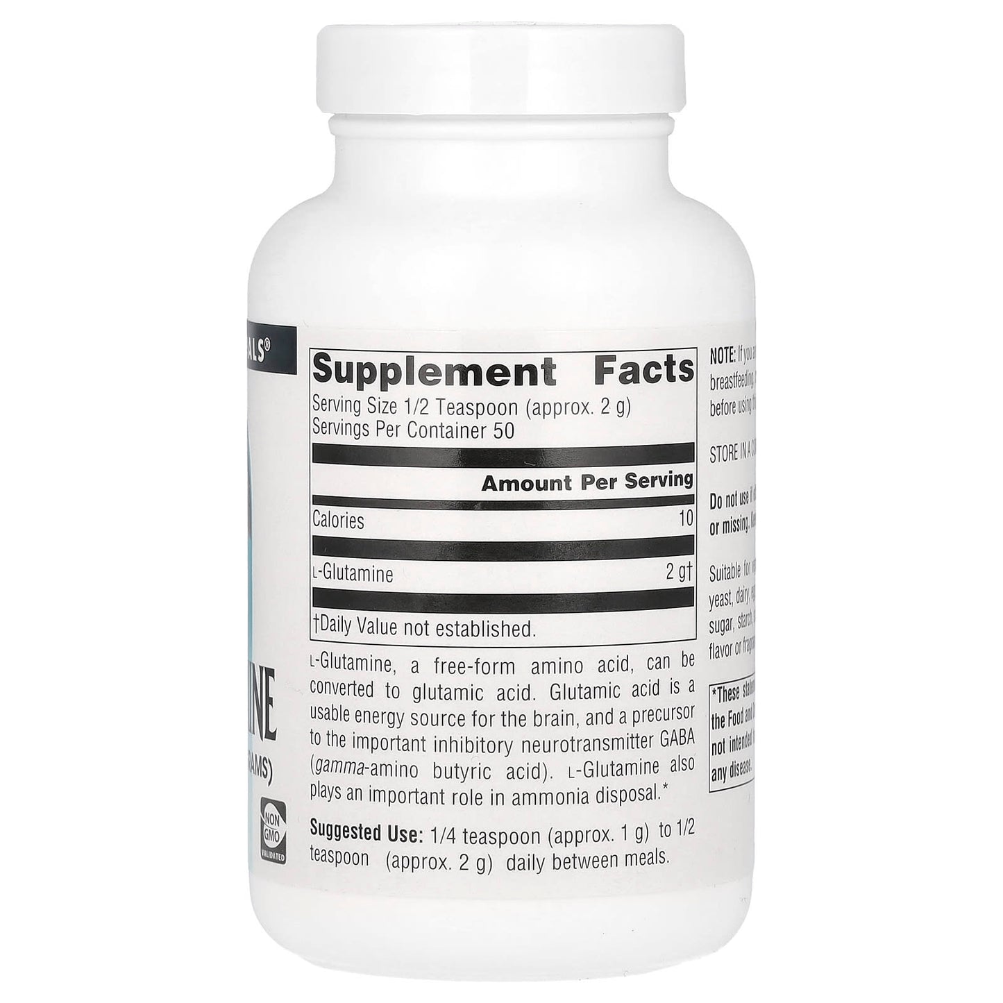 Source Naturals, L-Glutamine Powder, 3.53 oz (100 g)