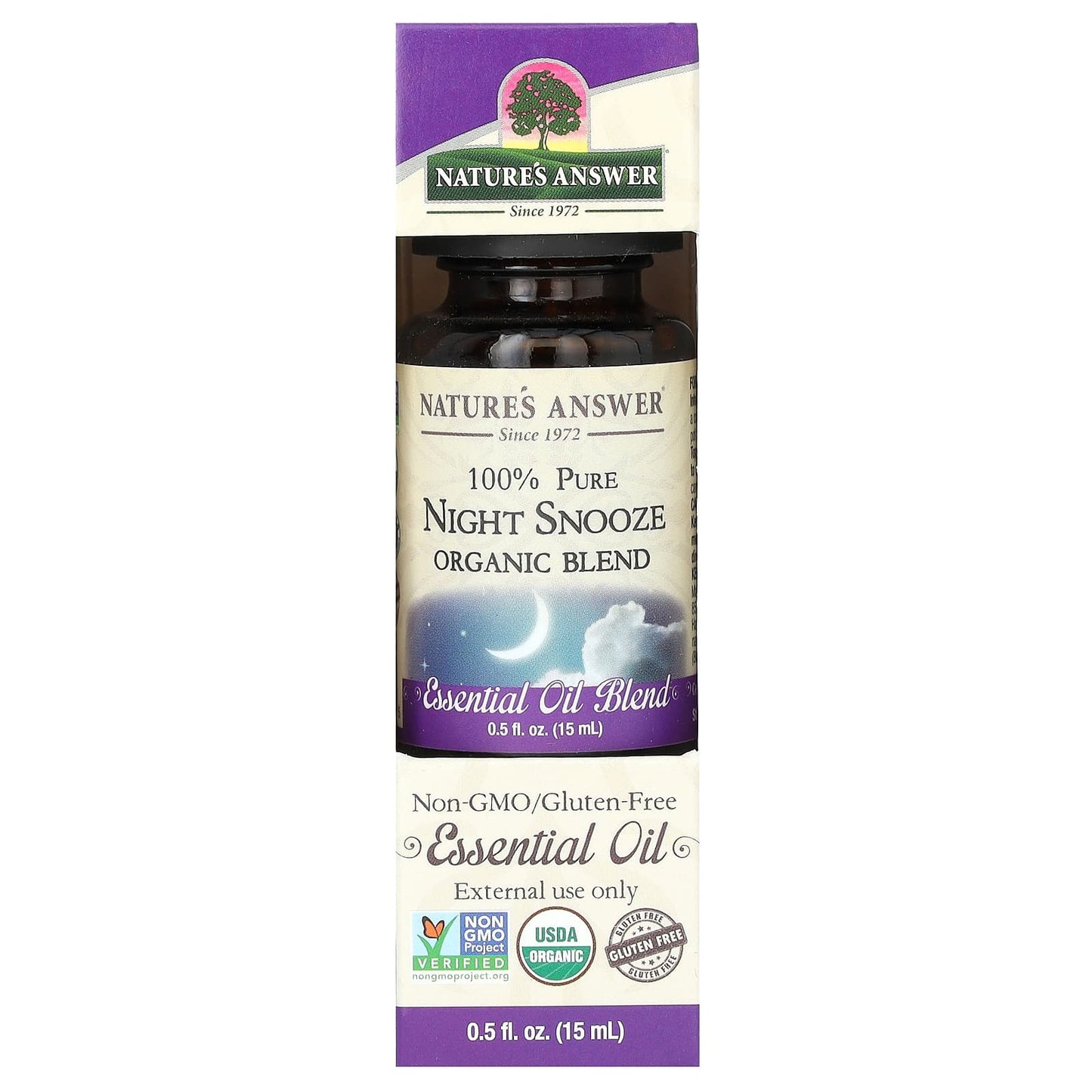 Nature's Answer, 100% Pure Organic Essential Oil Blend, Night Snooze, 0.5 fl oz (15 ml) - Image 2