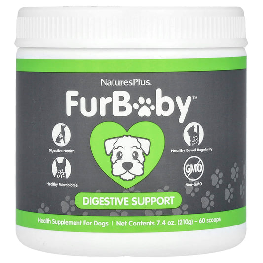 NaturesPlus, FurBaby, Digestive Support for Dogs, 7.4 oz (210 g) - Image 1