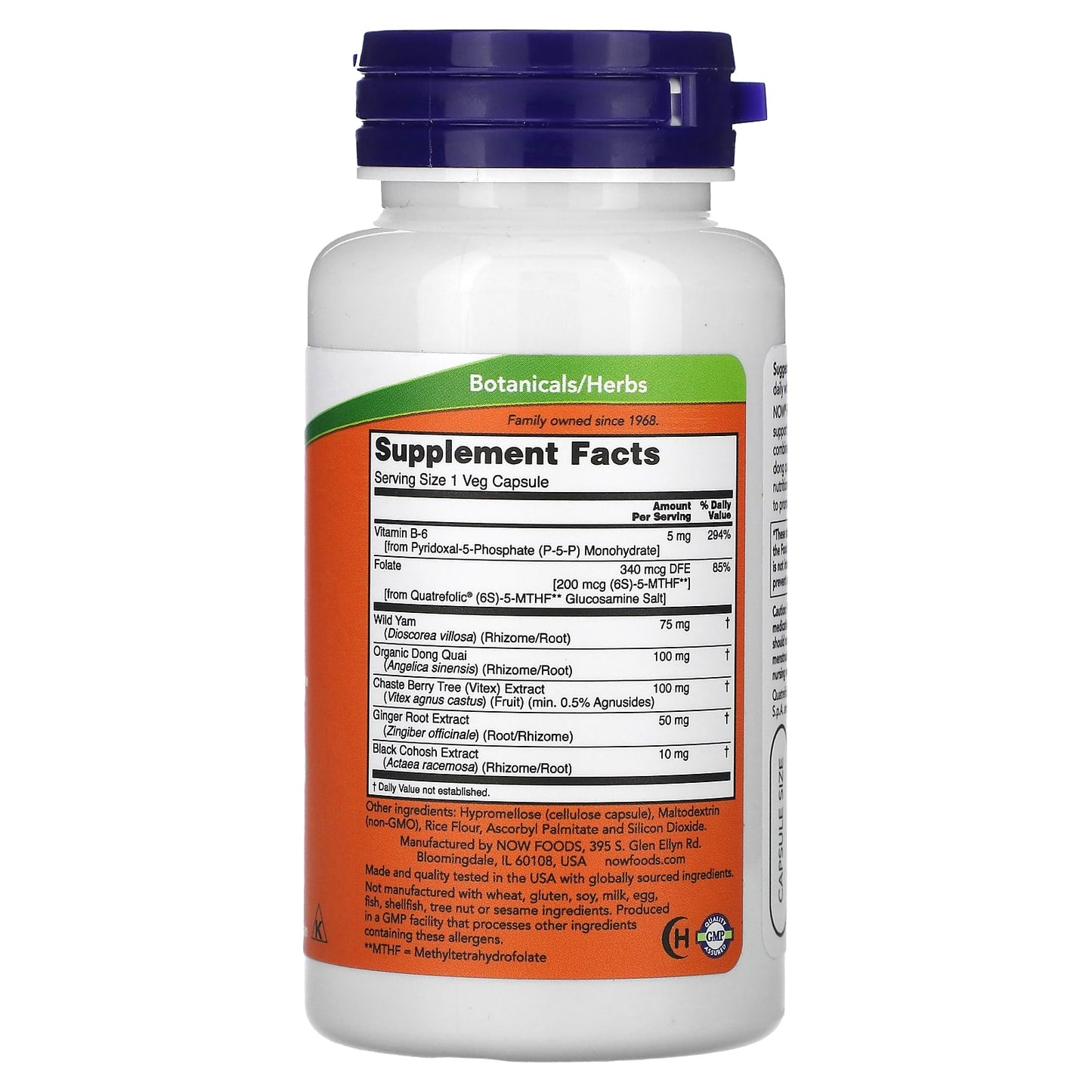NOW Foods, Female Balance, 90 Veg Capsules - Image 2